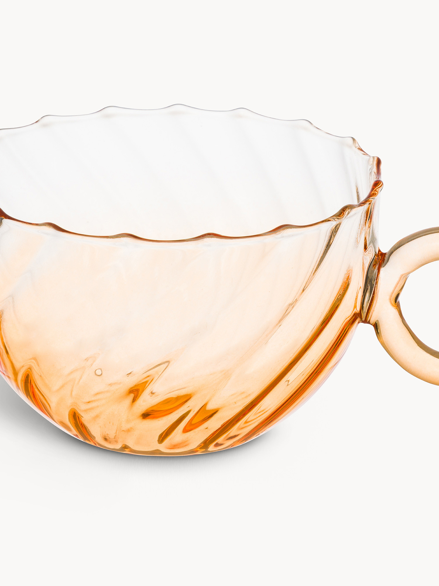 Optical effect glass tea cup, Multicolor, large image number 1