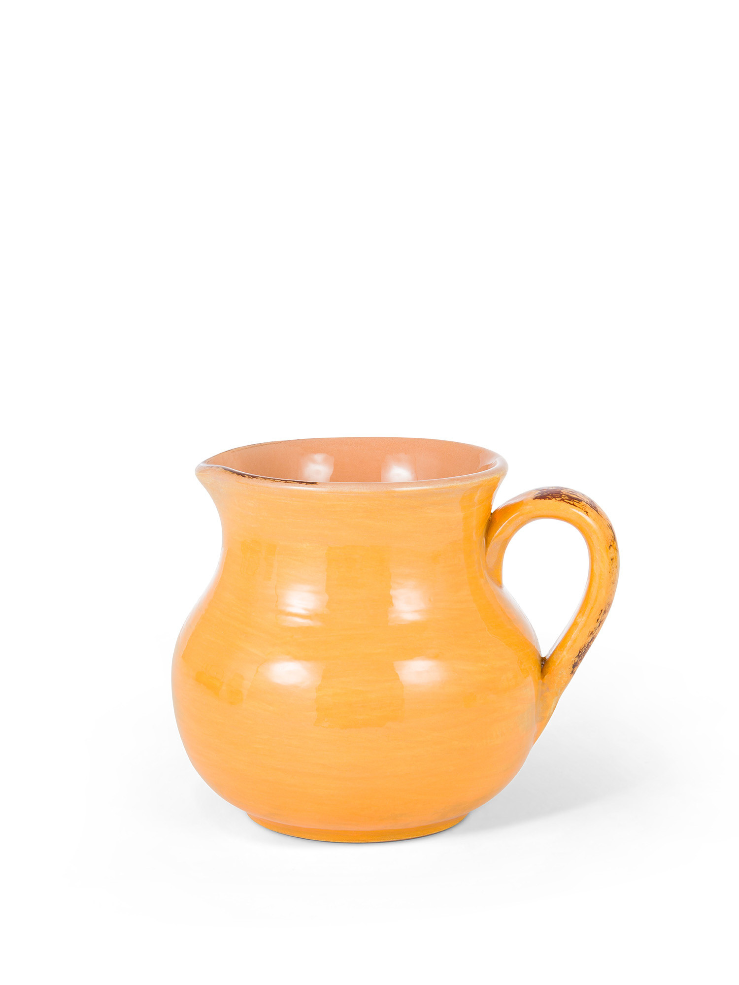Solid color ceramic jug, Ocra Yellow, large image number 0