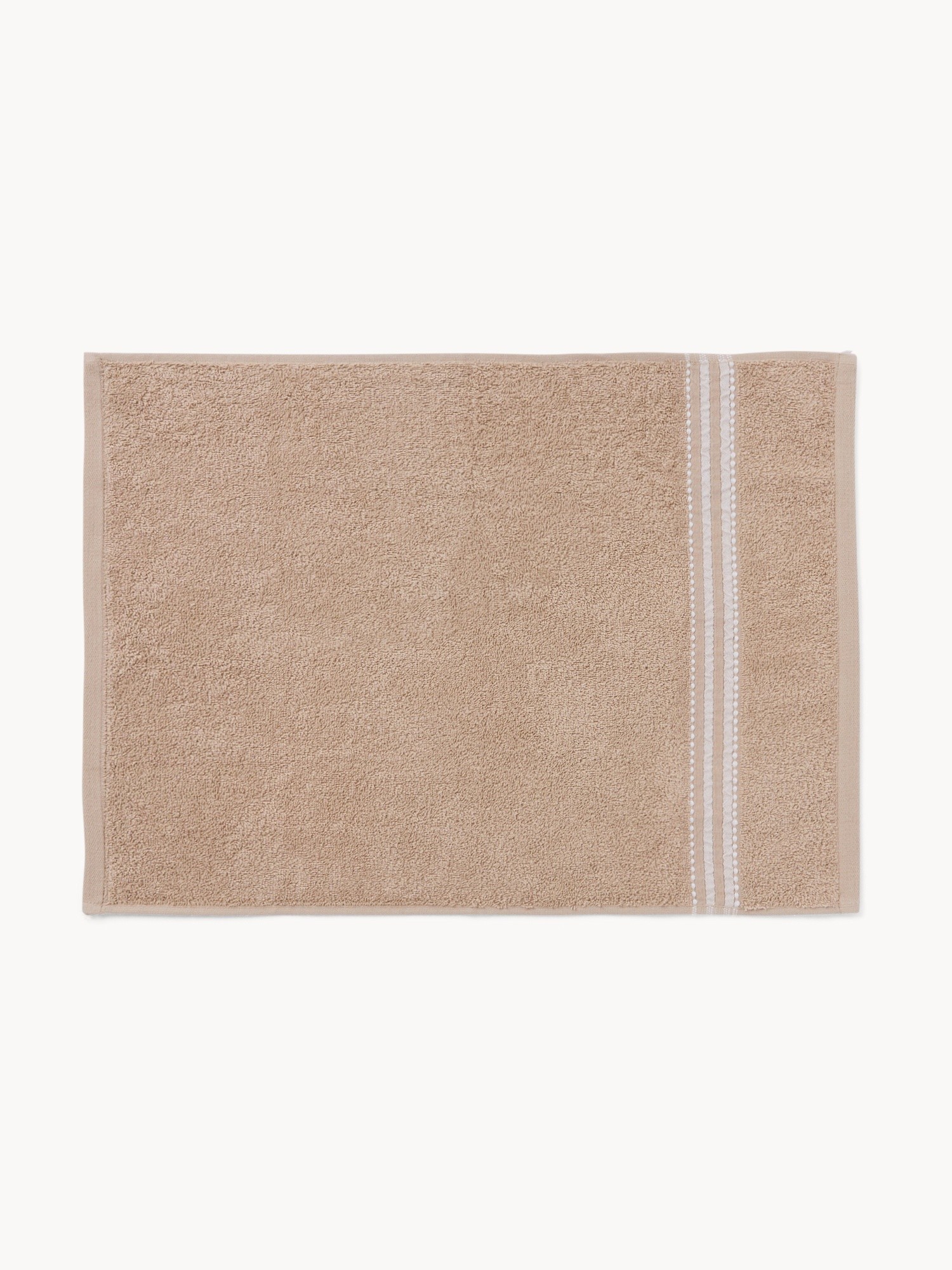 Set of 3 Pure Cotton Towels - Discounted Price, Beige, large image number 1