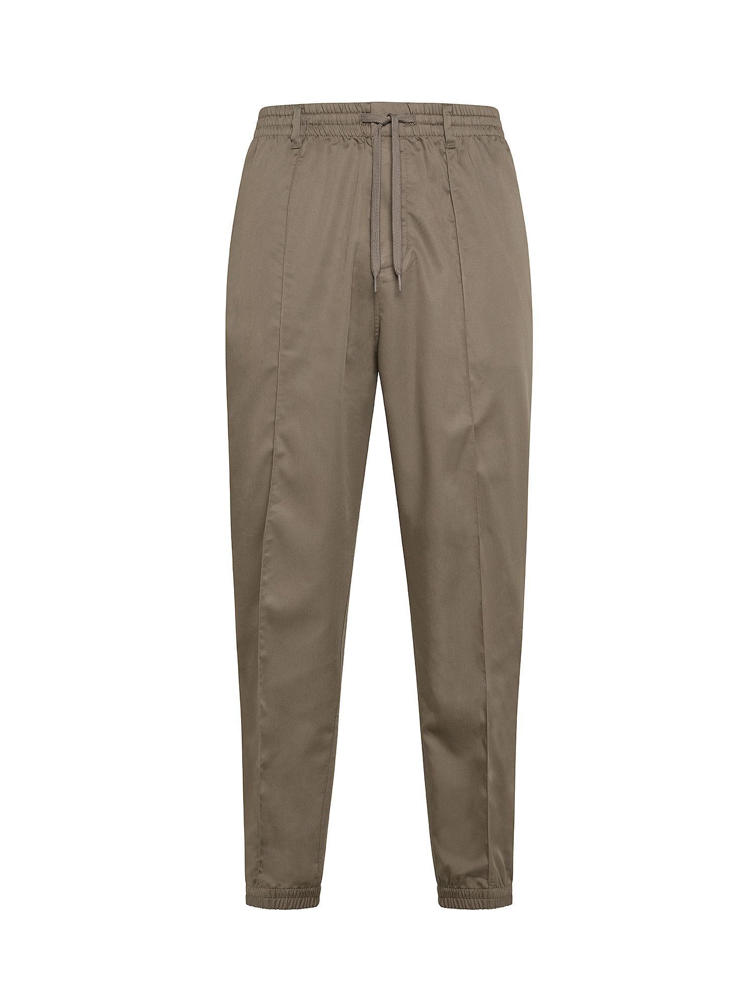 Emporio Armani - Pants with drawstring, Dark Beige, large image number 0