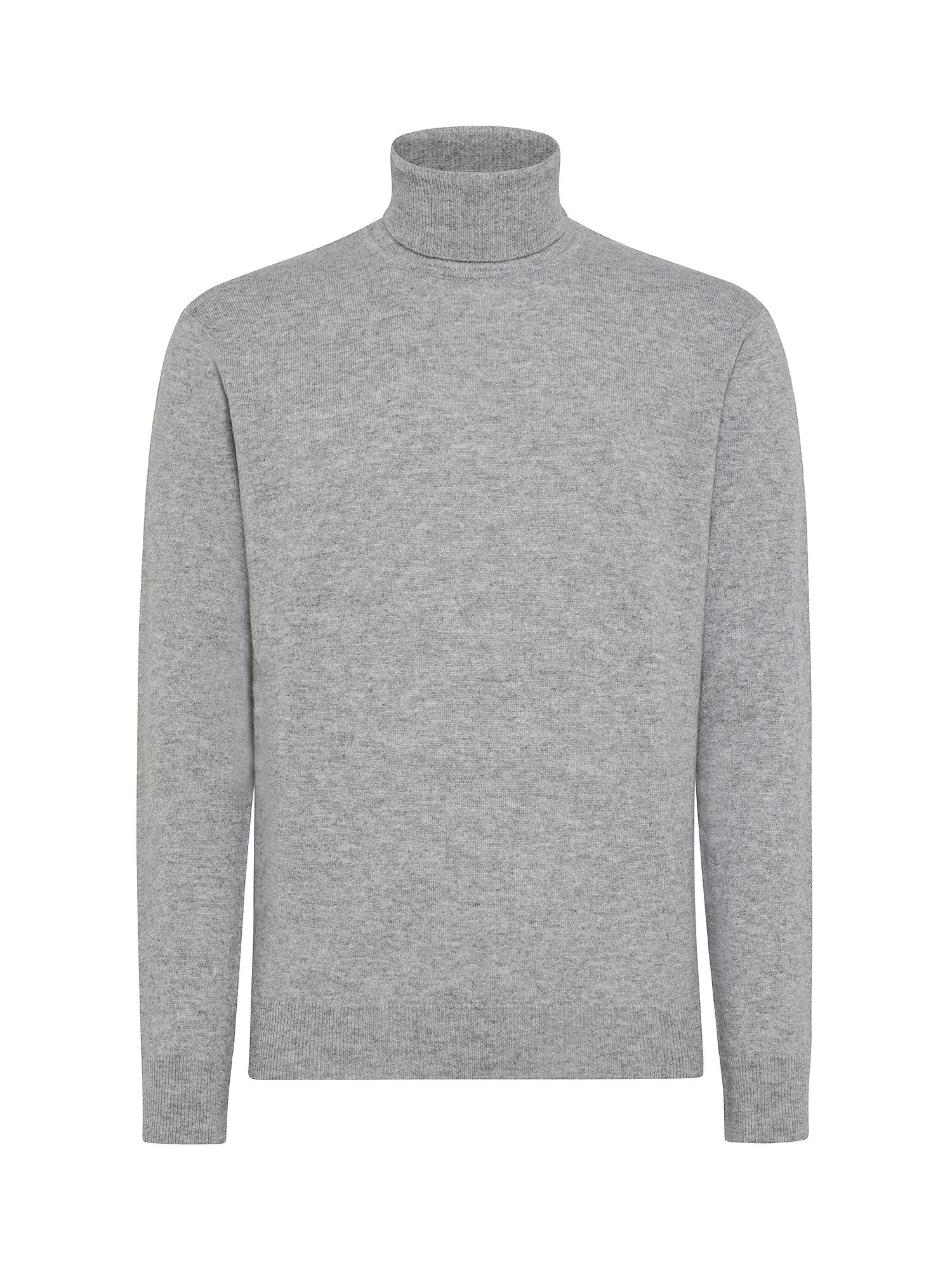 Coin Cashmere - Turtleneck in pure premium cashmere, Light Grey, large image number 0