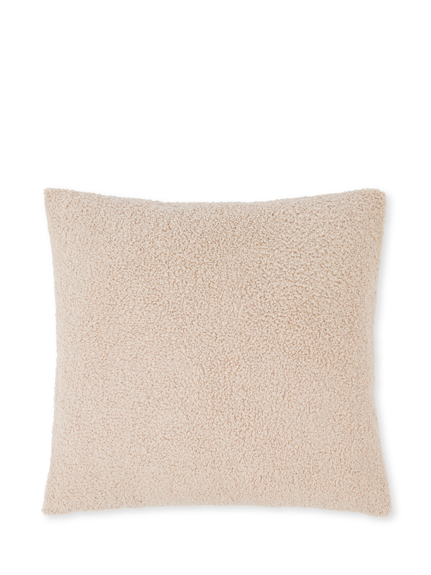 Cuscino tessuto bouclé 45x45cm, Beige, large image number 0