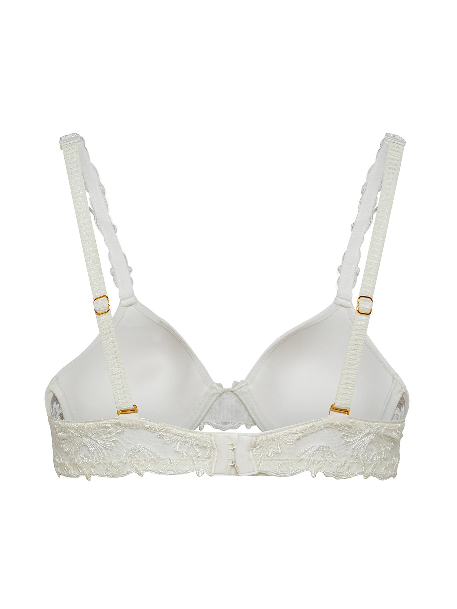 Bra with embroidery, White Ivory, large image number 1