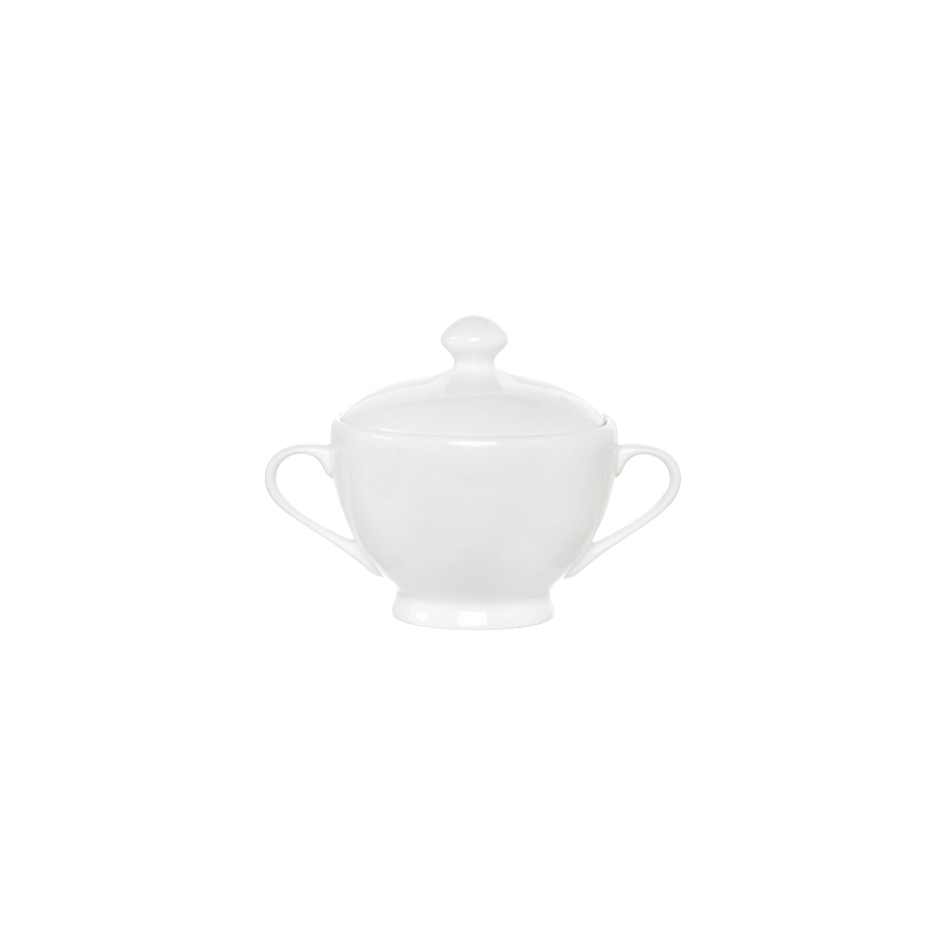 Veronica new bone china sugar bowl, White, large image number 0