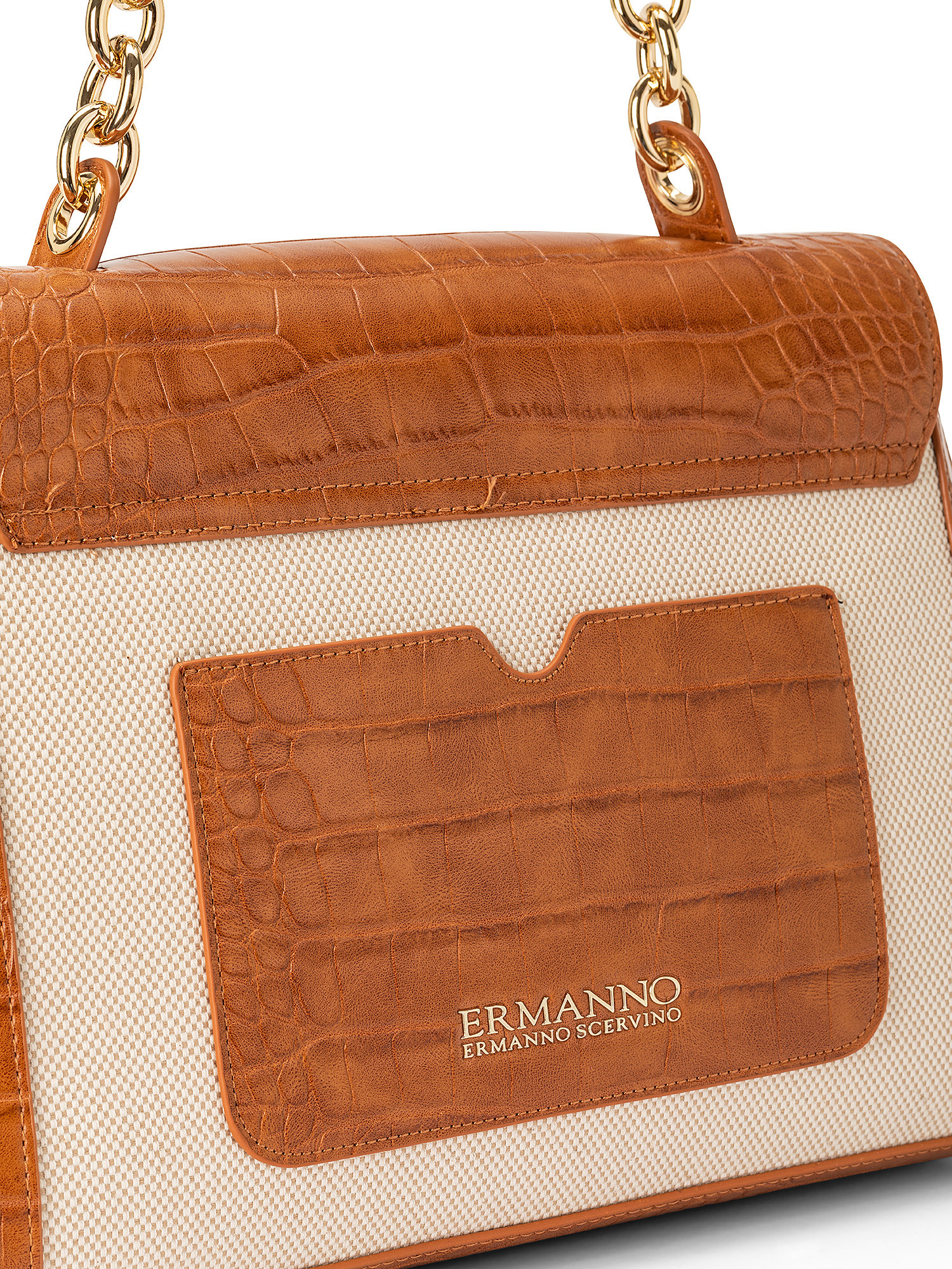 Flap Eba small canvas bag, Brown, large image number 2