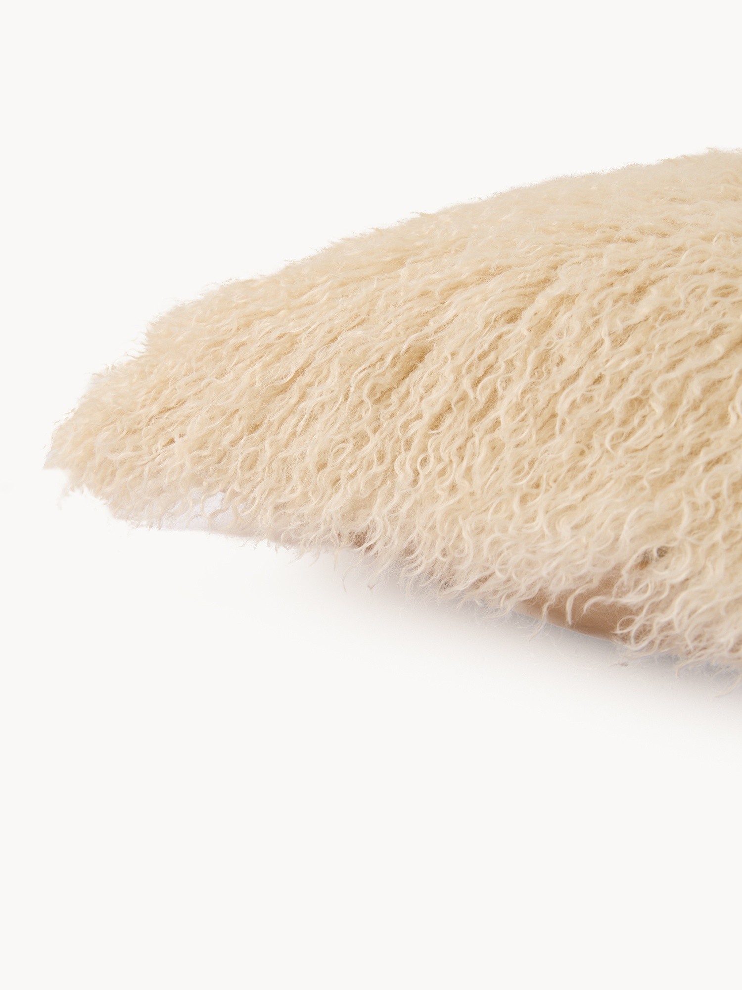Cuscino effetto mohair 50x50cm, Marrone nocciola, large image number 1