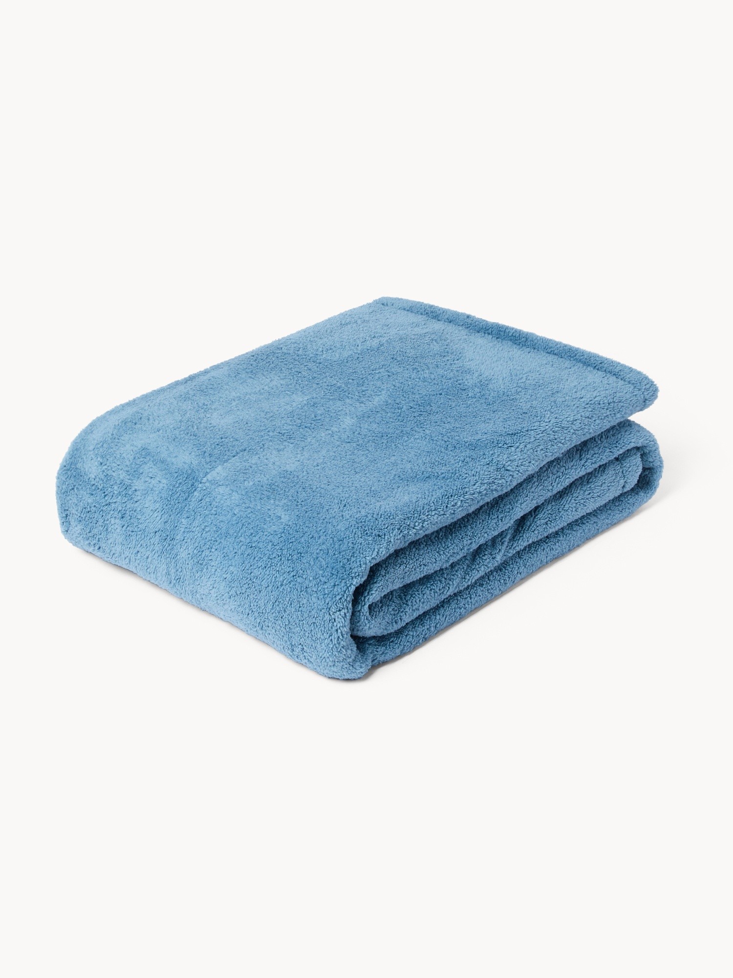 Soft Solid-Color Maxi Throw - Discounted Price, Blue, large image number 0