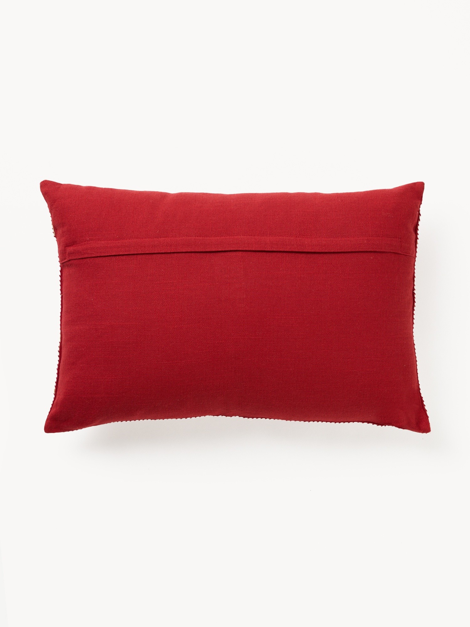 Cushion with Christmas letter design 35x50cm, Red, large image number 1