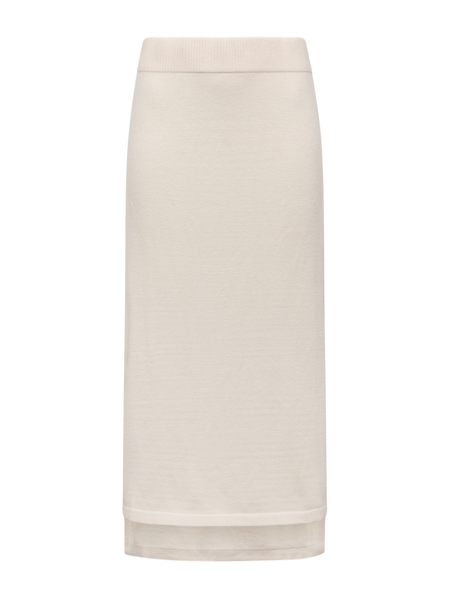 Koan - Knitted midi skirt, White Cream, large image number 0