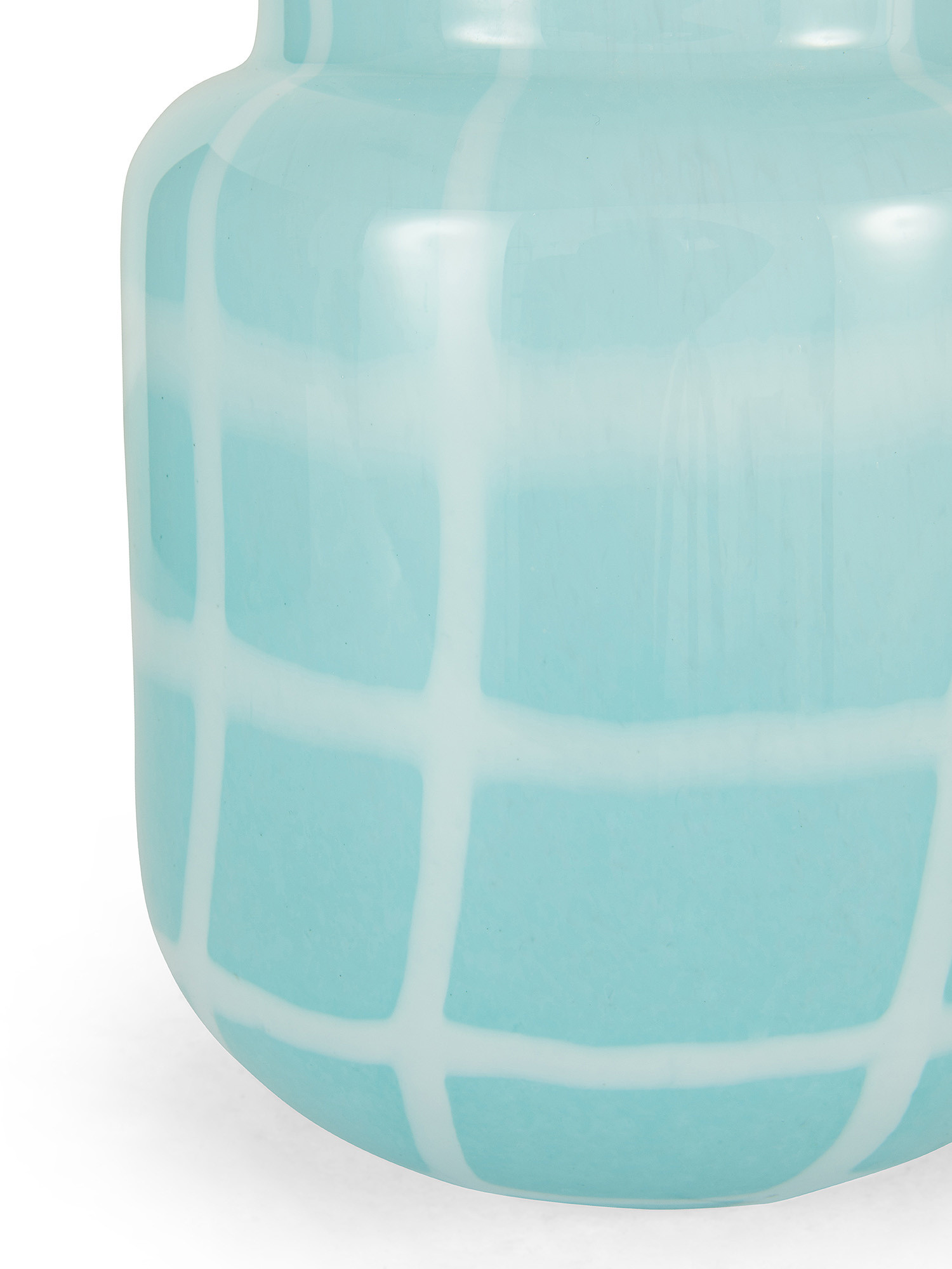 Colored paste glass vase, Light Blue, large image number 1