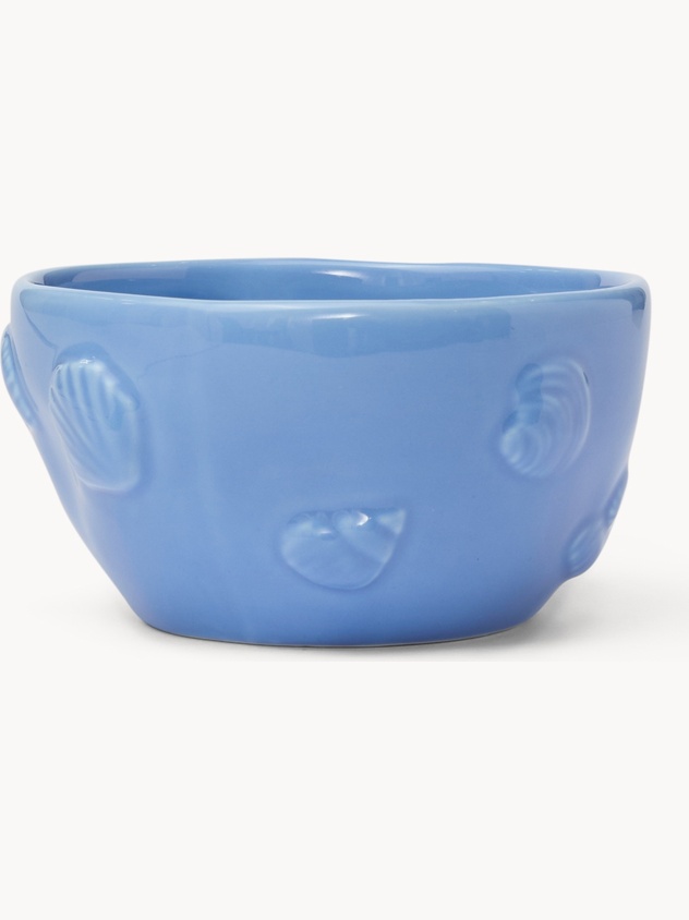 Coppetta in ceramica dettaglio conchiglie