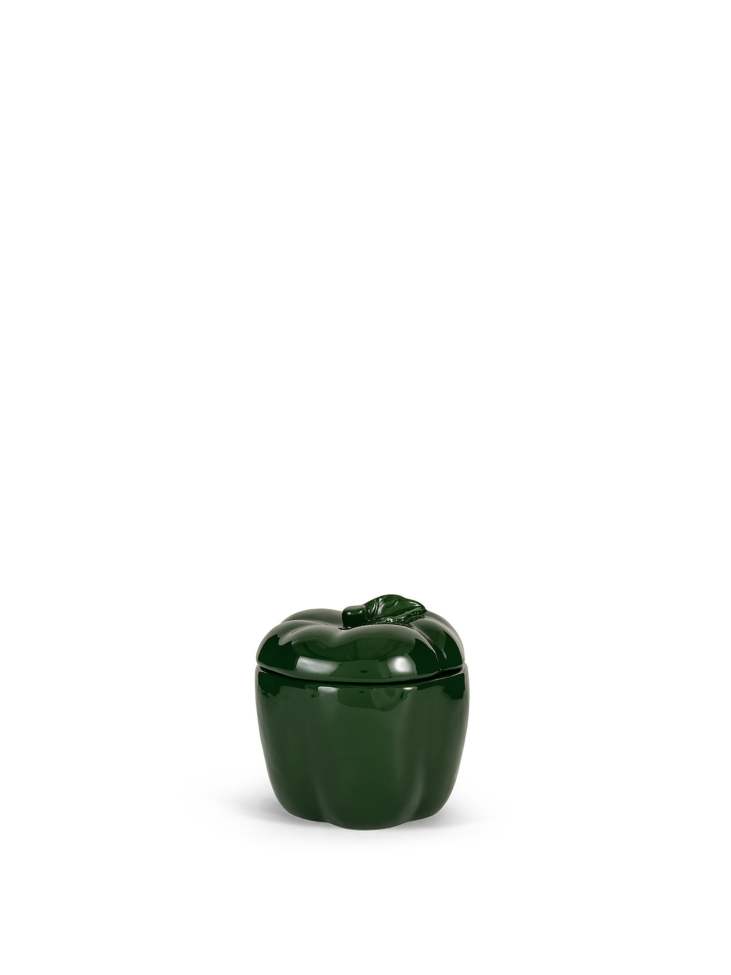 Pepper-shaped ceramic jar, Green, large image number 0