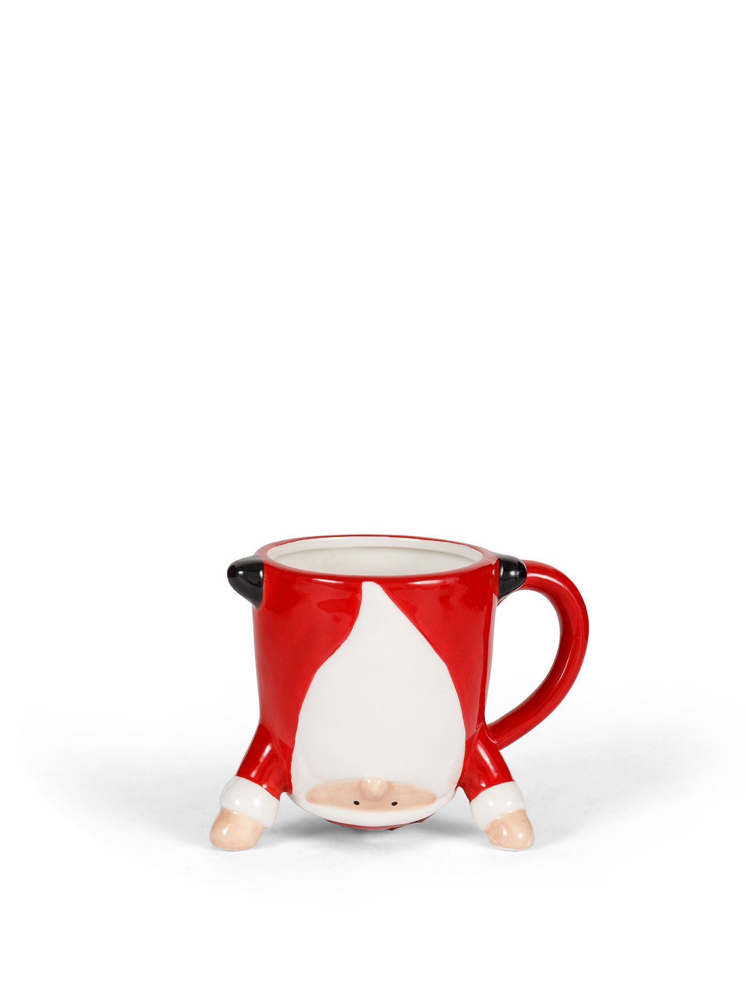 Ceramic mug with gnome motif, Red, large image number 0