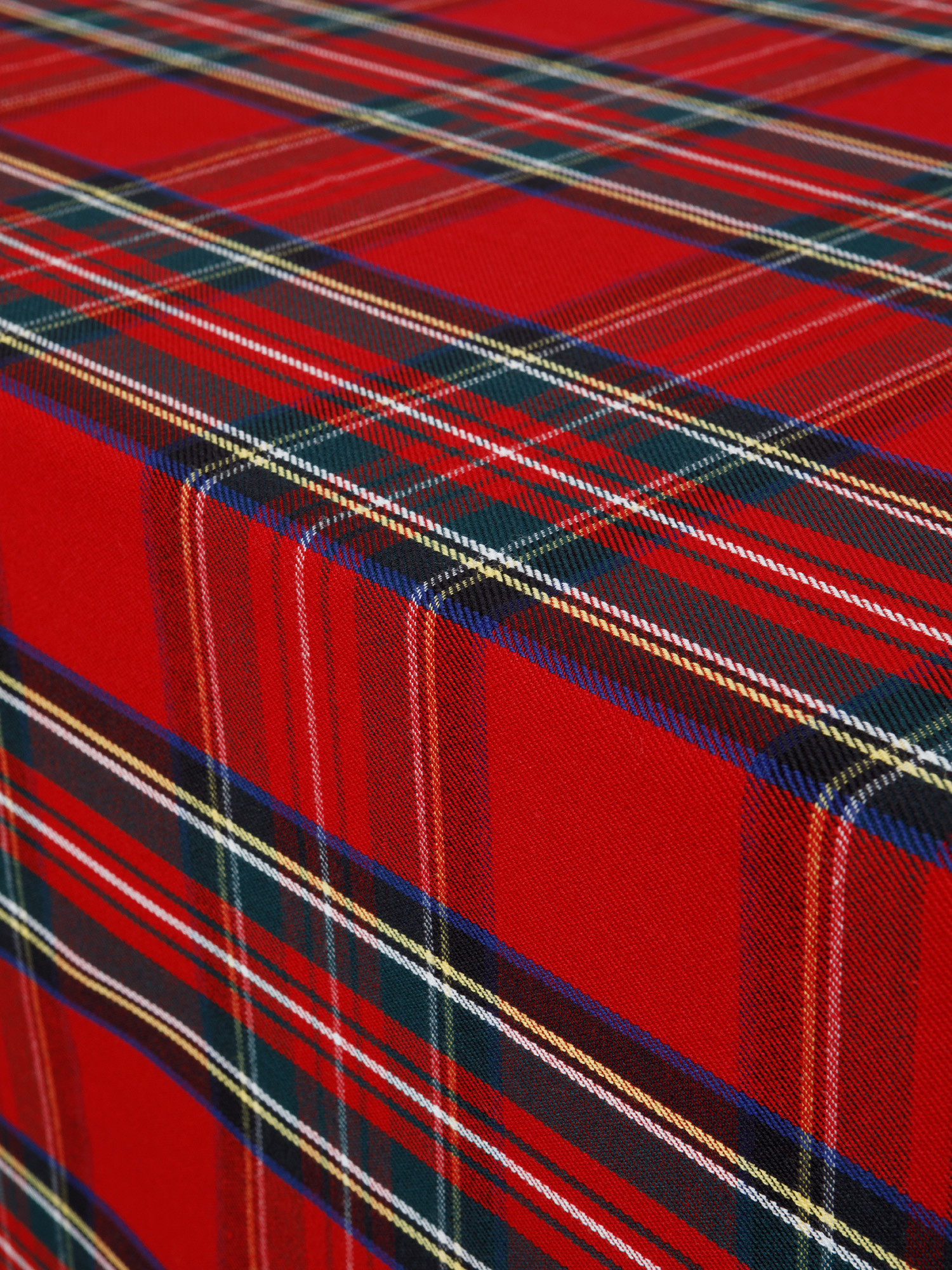 Tovaglia Tartan in Twill di Puro Cotone, Rosso, large image number 1