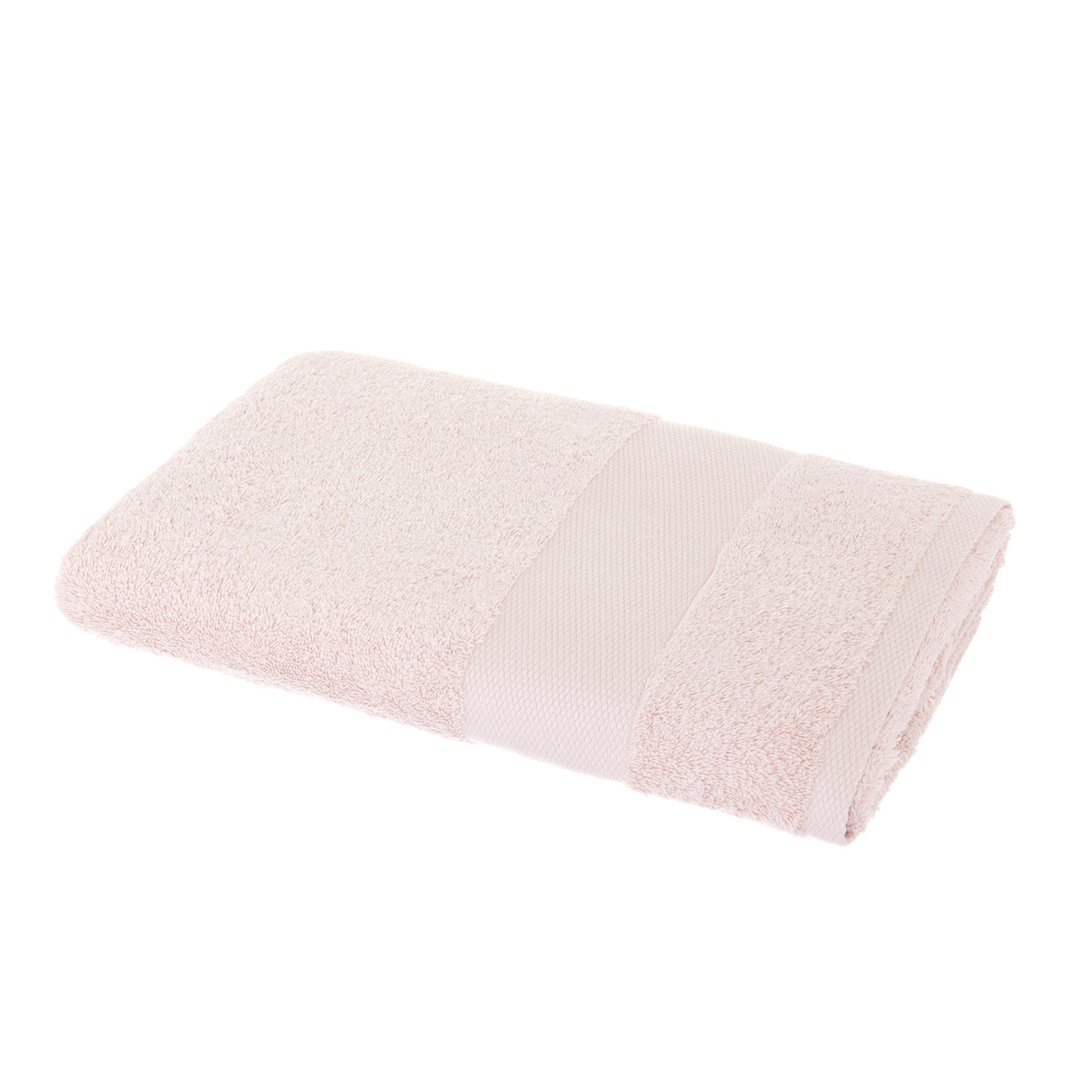 Asciugamano spugna di puro cotone Zefiro, Rosa cipria, large image number 1