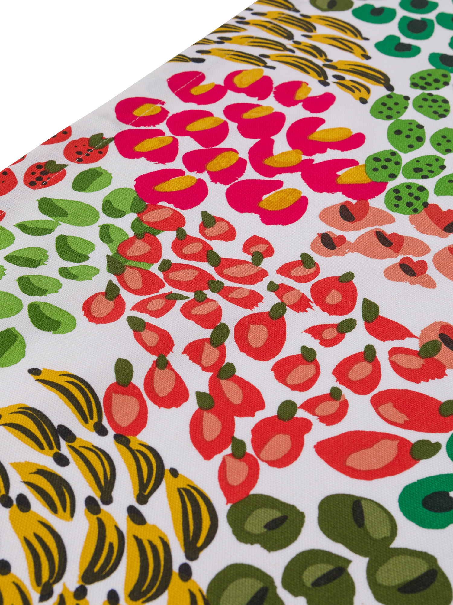 Runner panama di cotone stampa frutti, Multicolor, large image number 1