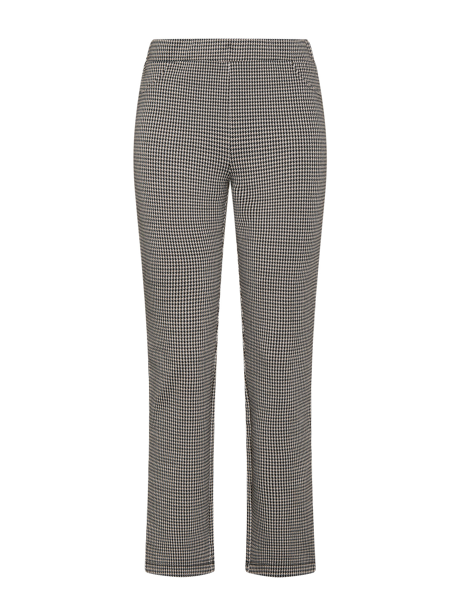 Koan - Regular fit micro houndstooth trousers, Black, large image number 0