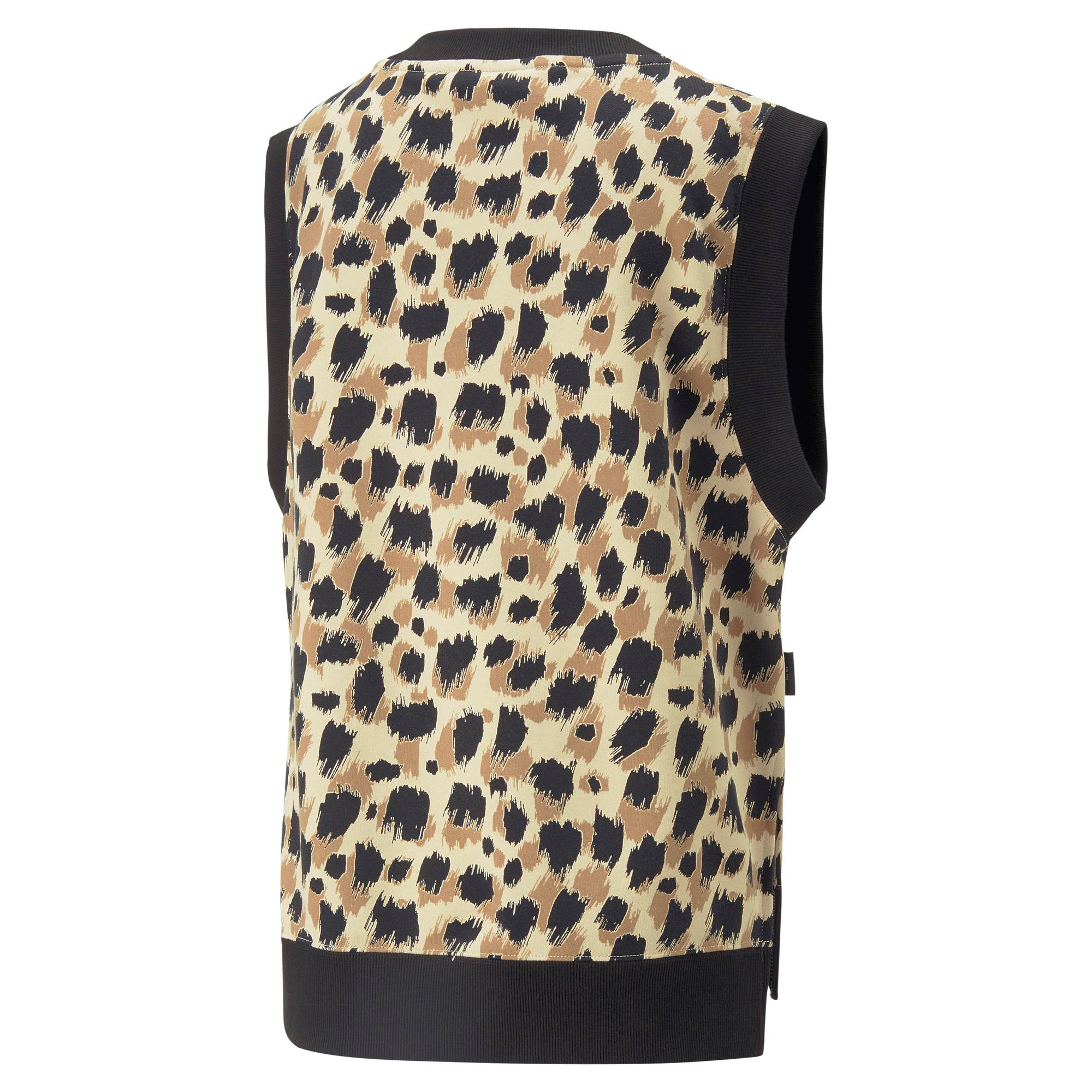 Puma - Gilet in cotone con stampa animalier, Animalier, large image number 1