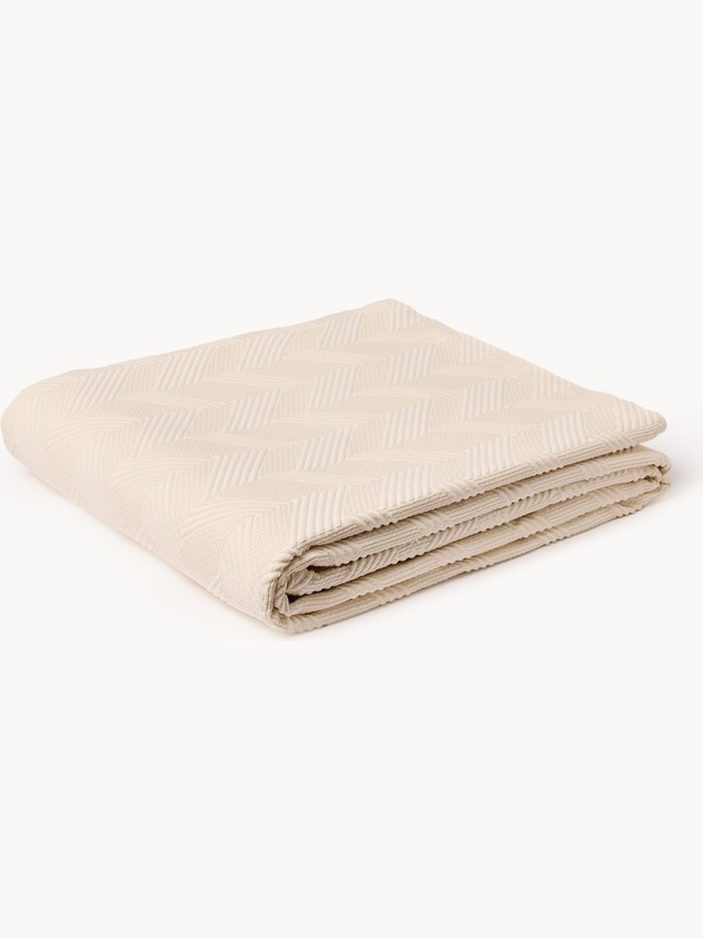 Cotton-blend Jacquard Bedspread - Introductory Price