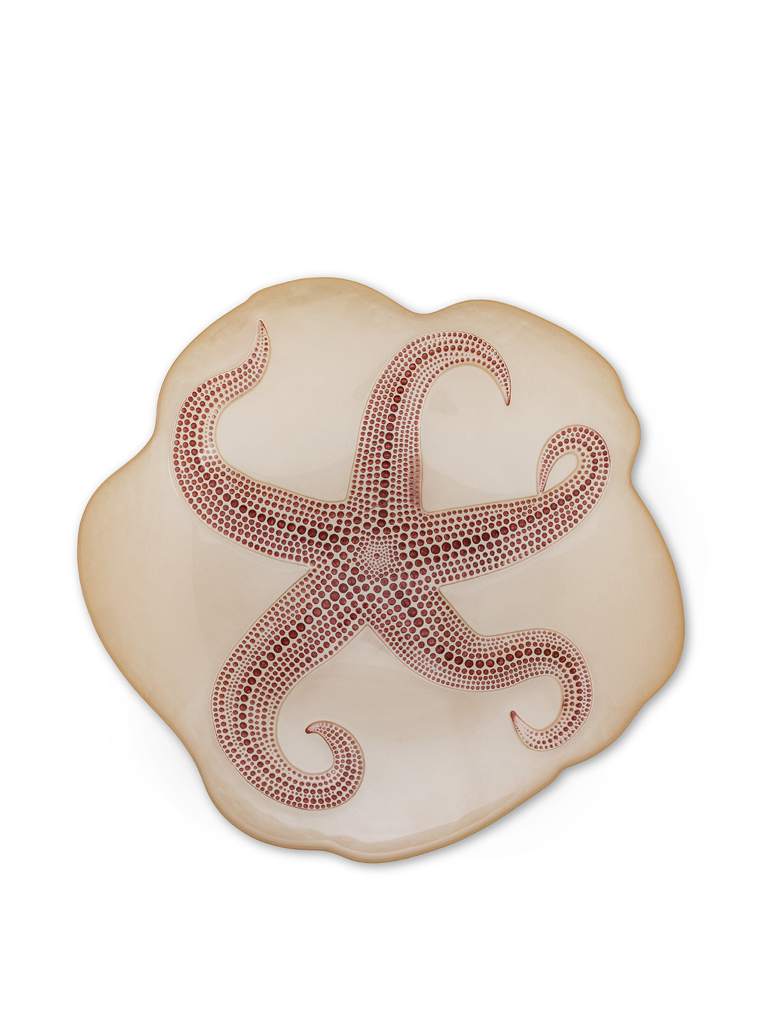 Octopus motif glass centrepiece, Sand, large image number 1