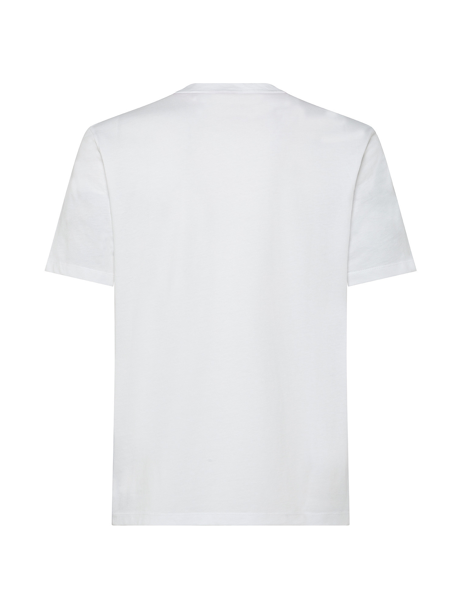 Hugo - T-shirt con logo in cotone, Bianco, large image number 1