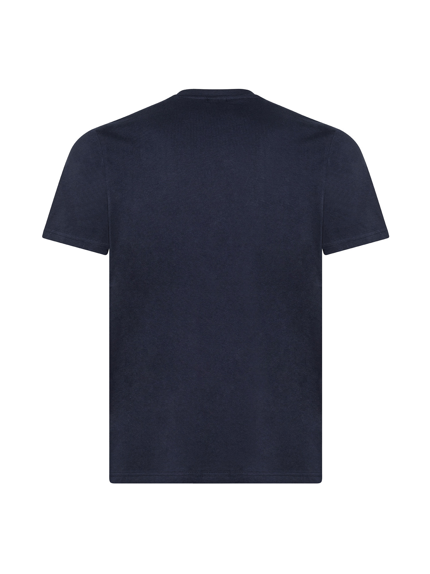 T-shirt a maniche corte con logo, Blu, large image number 1