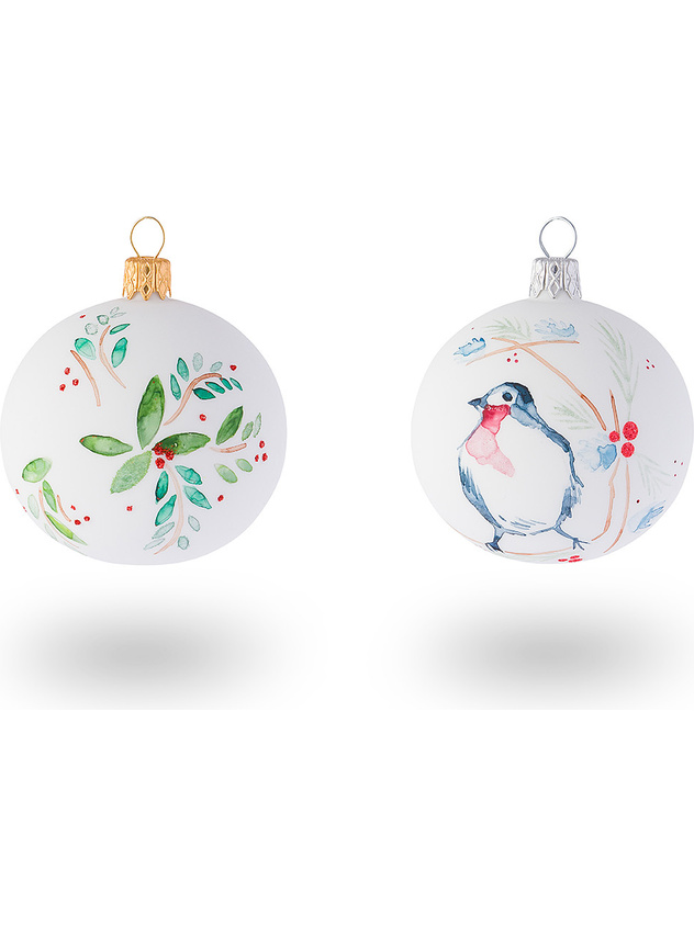 Pallina in vetro decorata a mano