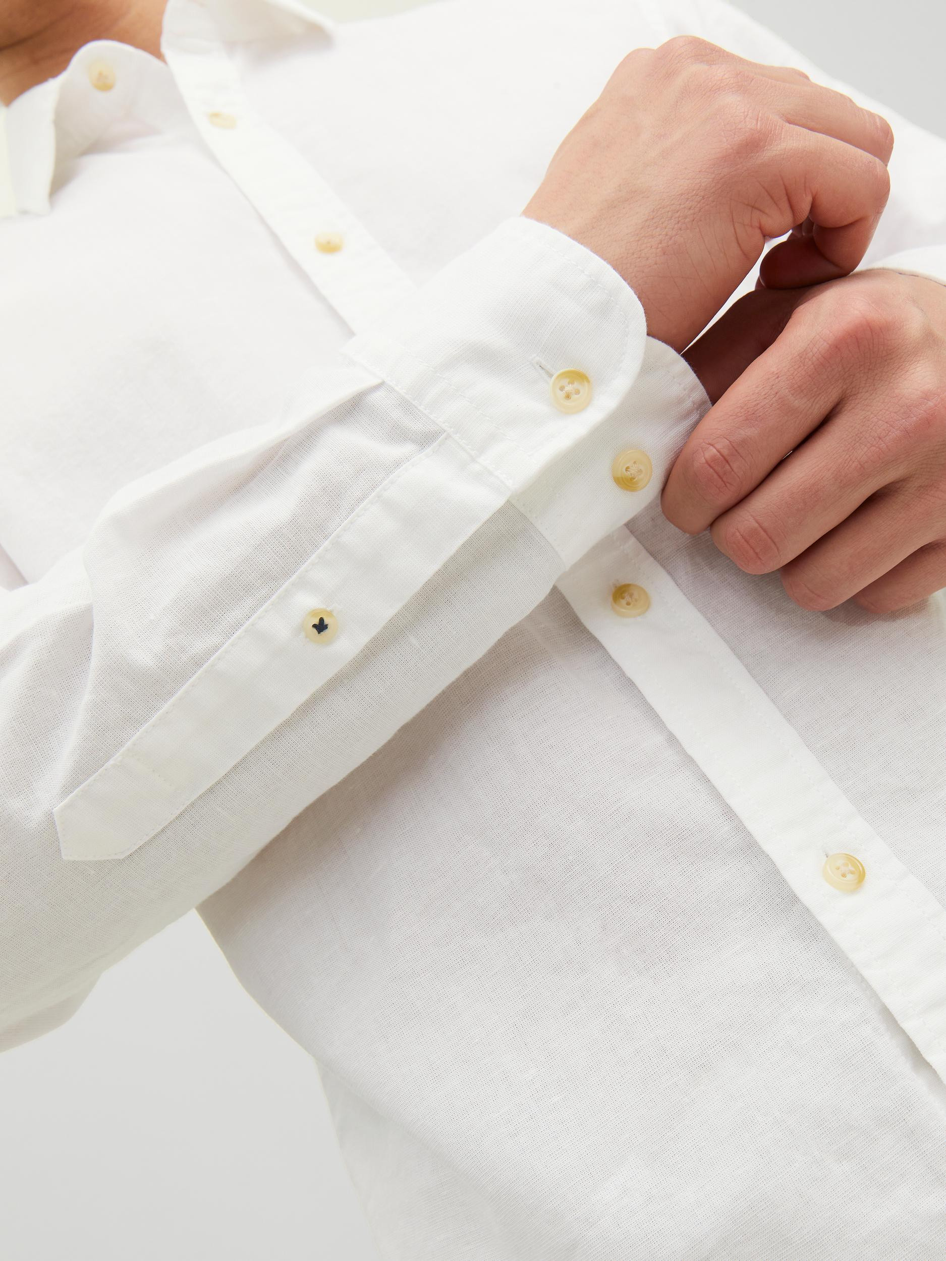 Jack & Jones - Slim fit shirt, White, large image number 5