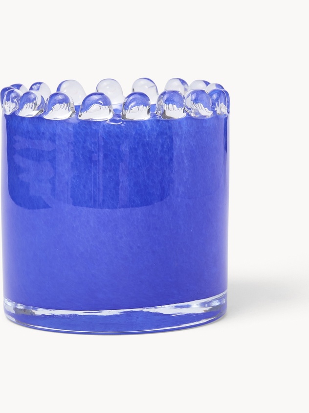 Votivo in vetro colorato in pasta