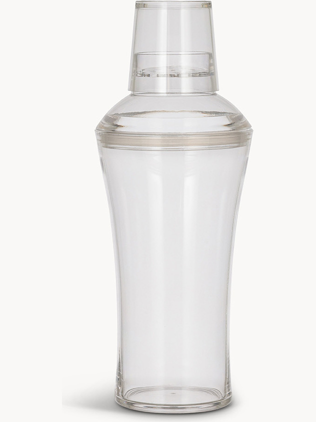 Shaker in plastica trasparente