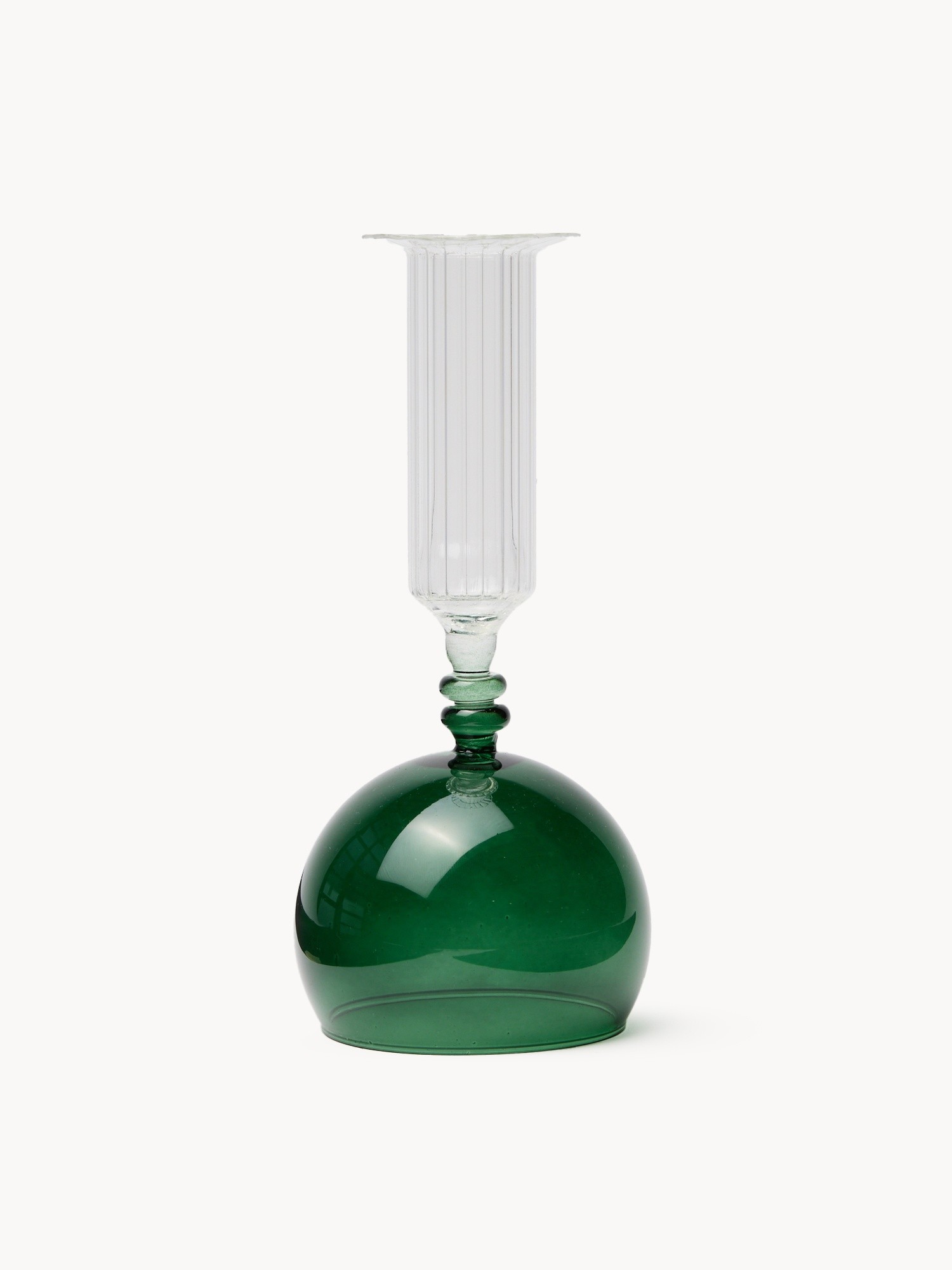 Candeliere in vetro borosilicato, Verde, large image number 0