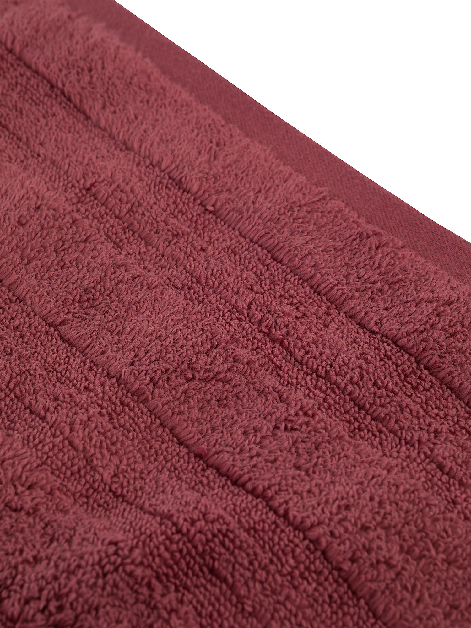 Zefiro Gold solid color 100% cotton towel, Dark Pink, large image number 2