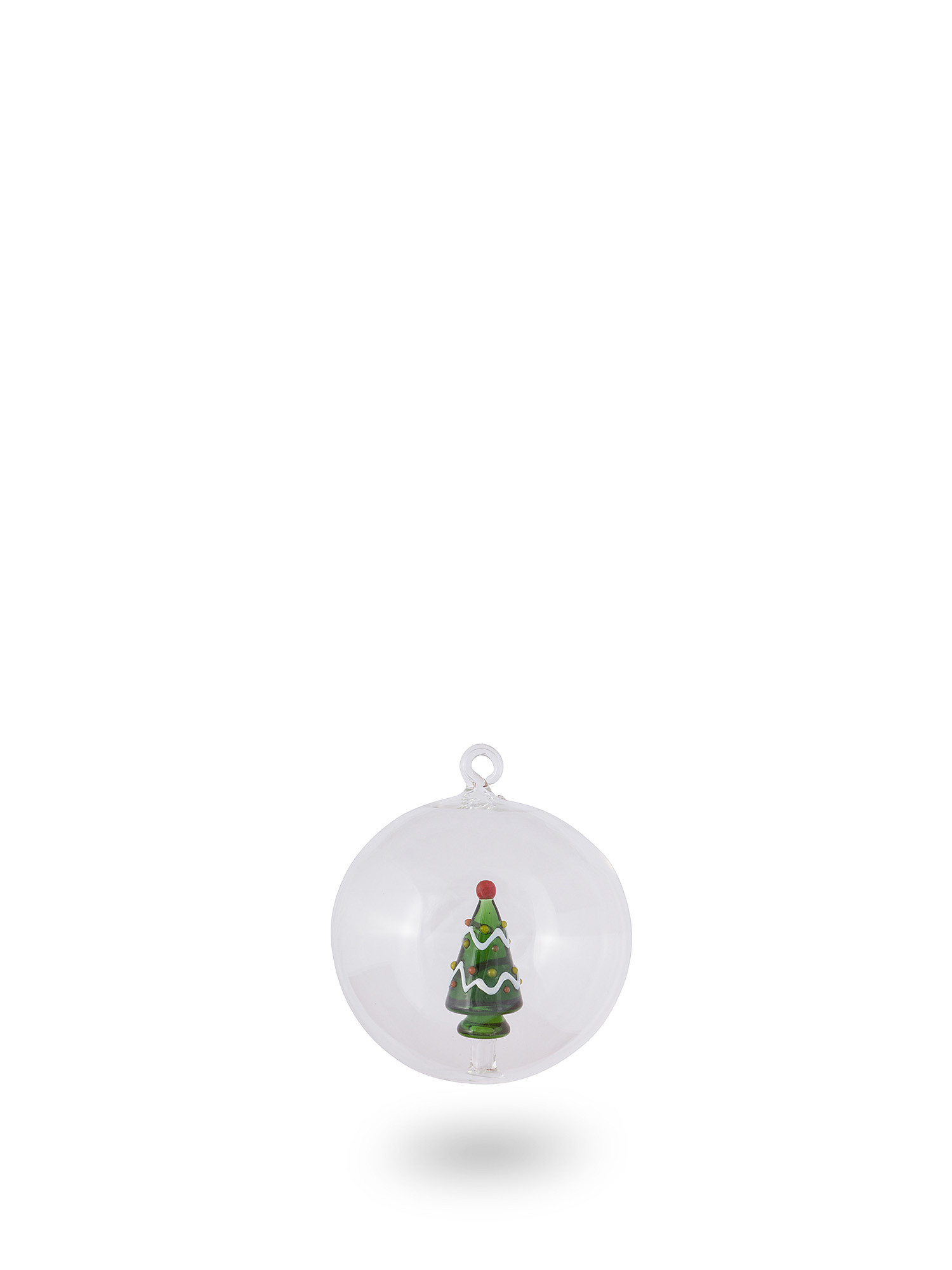 Glass ball Christmas tree detail, Green, large image number 0