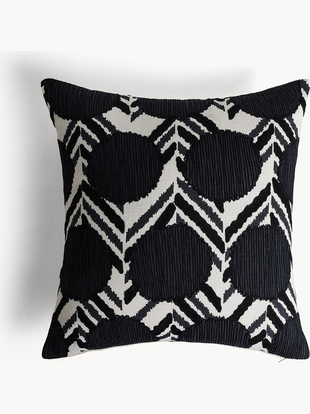 Cotton cushion geometric pattern 45x45cm