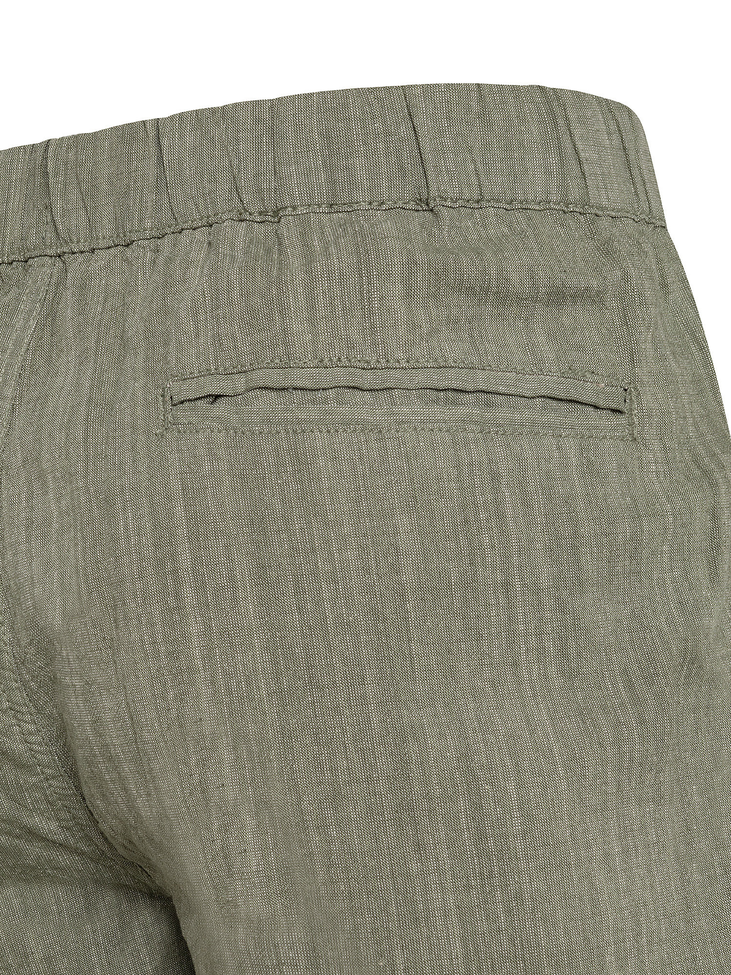 Bermuda shorts with drawstring at the waist, Green, large image number 2