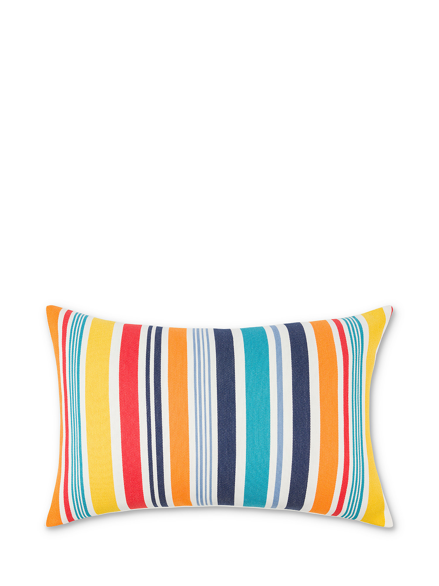 Striped fabric cushion 35x55cm, Multicolor, large image number 0