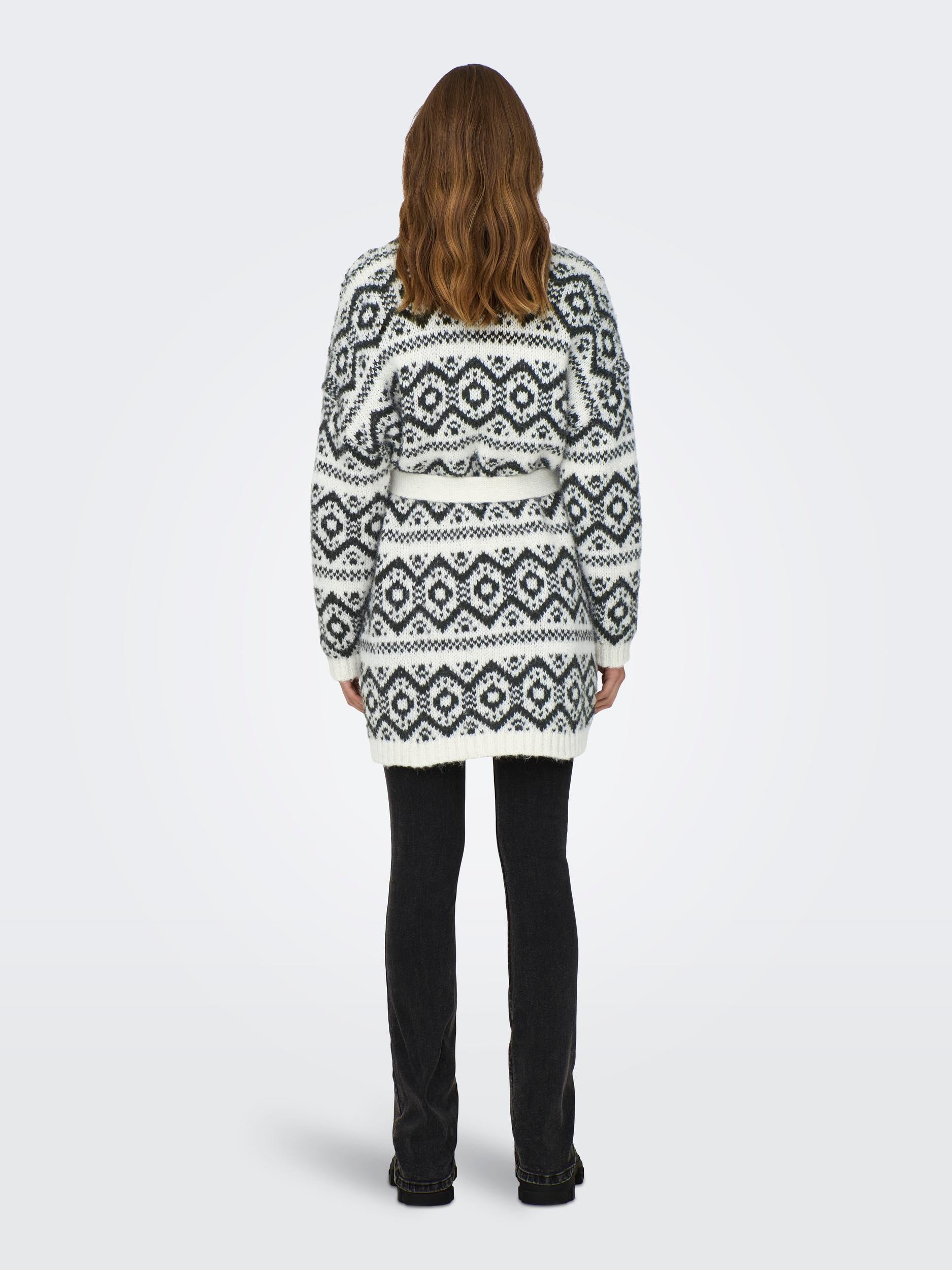 Only - Long cardigan with print, Grey, large image number 3