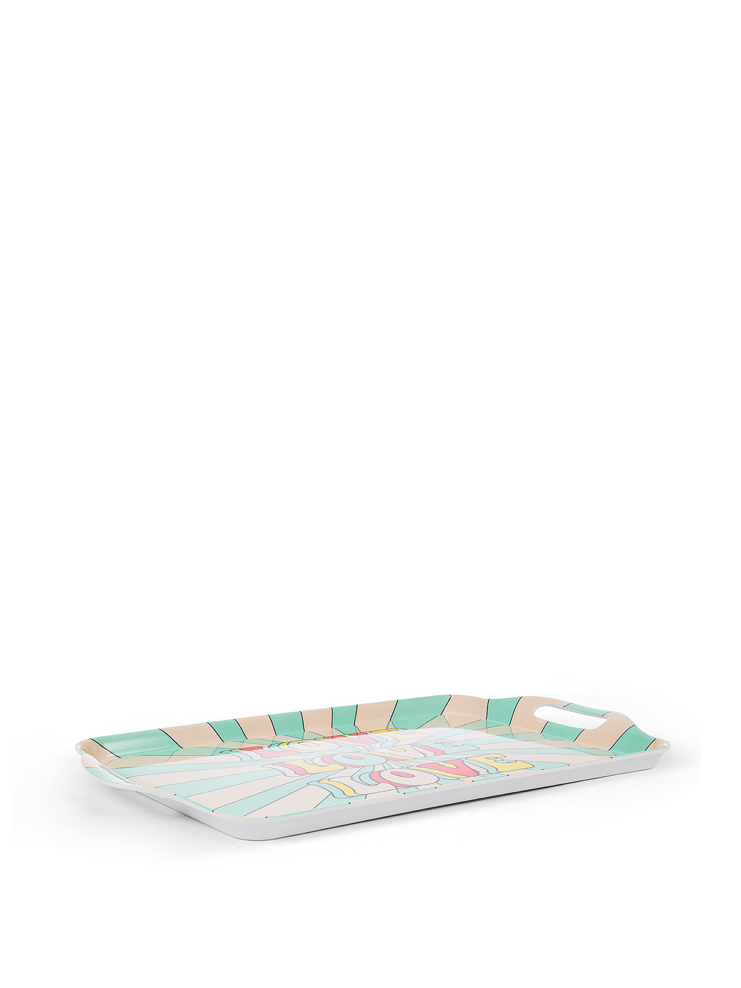Melamine tray written love, Multicolor, large image number 0