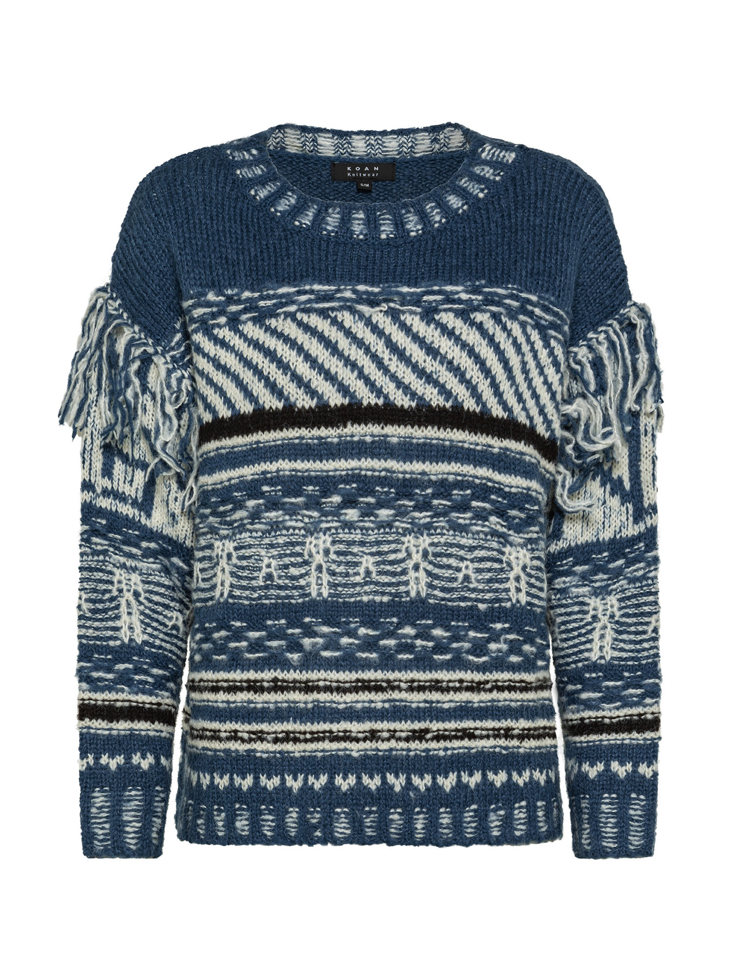 Koan - Ethnic crewneck pullover, Peacock, large image number 0