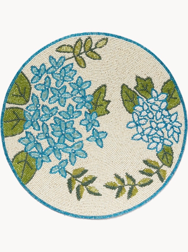 Tovaglietta fatta a mano con perline in vetro