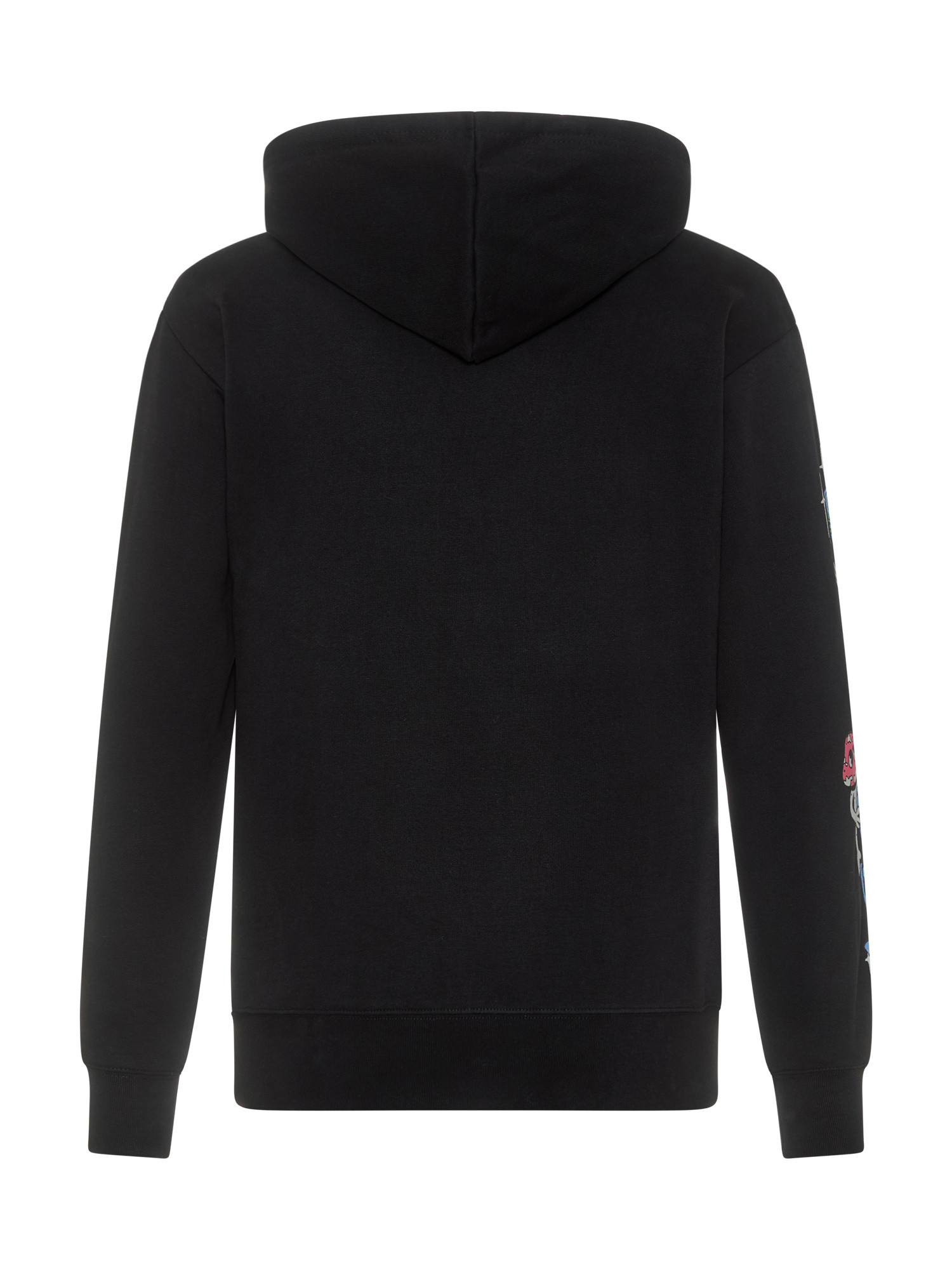 Market - Hooded sweatshirt with print, Black, large image number 1