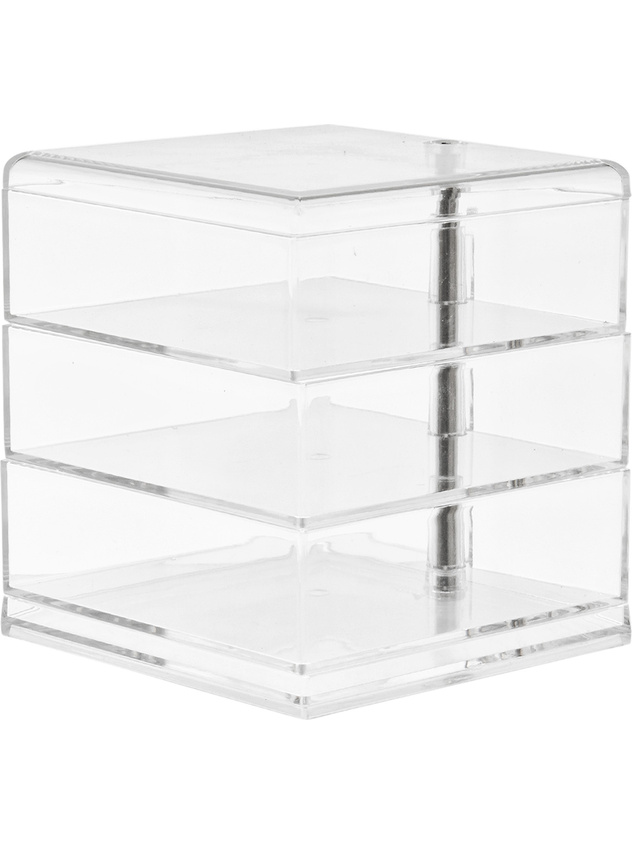 Plastic storage with 3 shelves