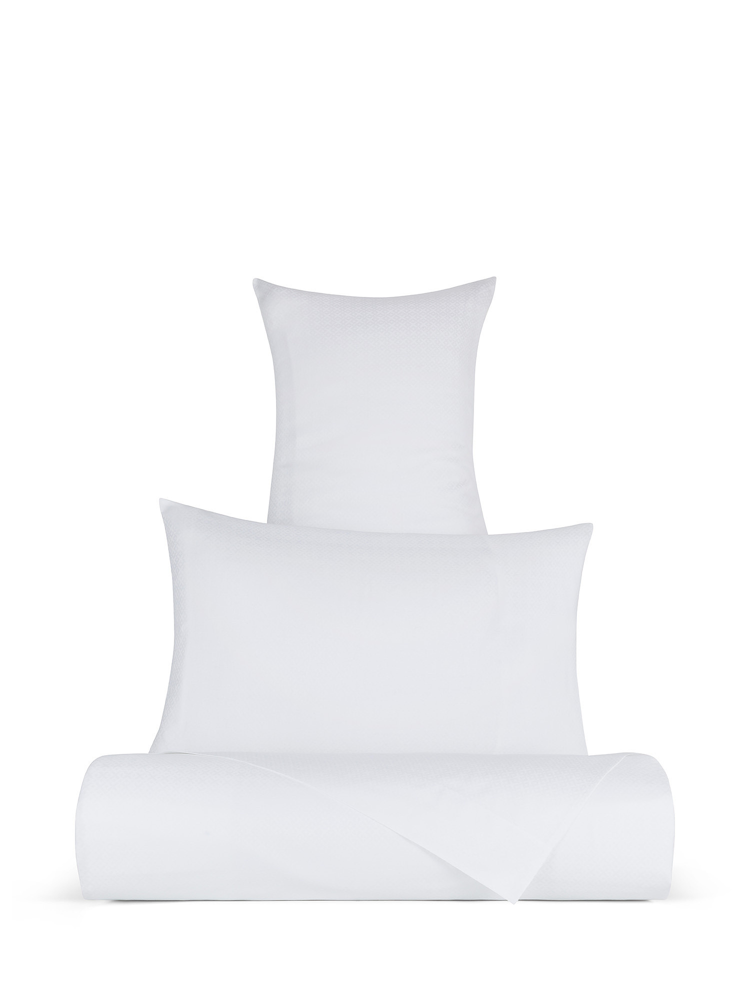 Flat sheet in fine percale cotton Portofino, White, large image number 0