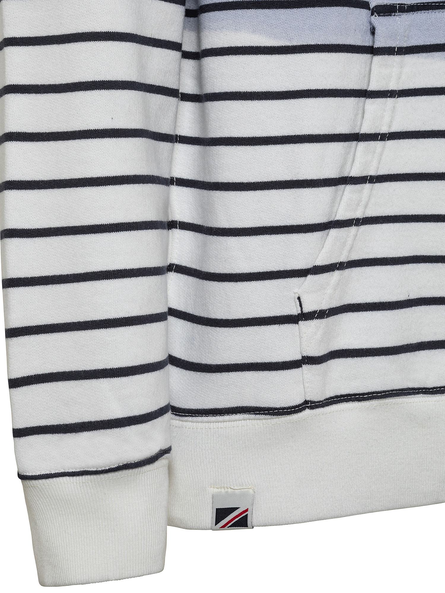 Striped hooded sweatshirt, Dark Blue, large image number 2