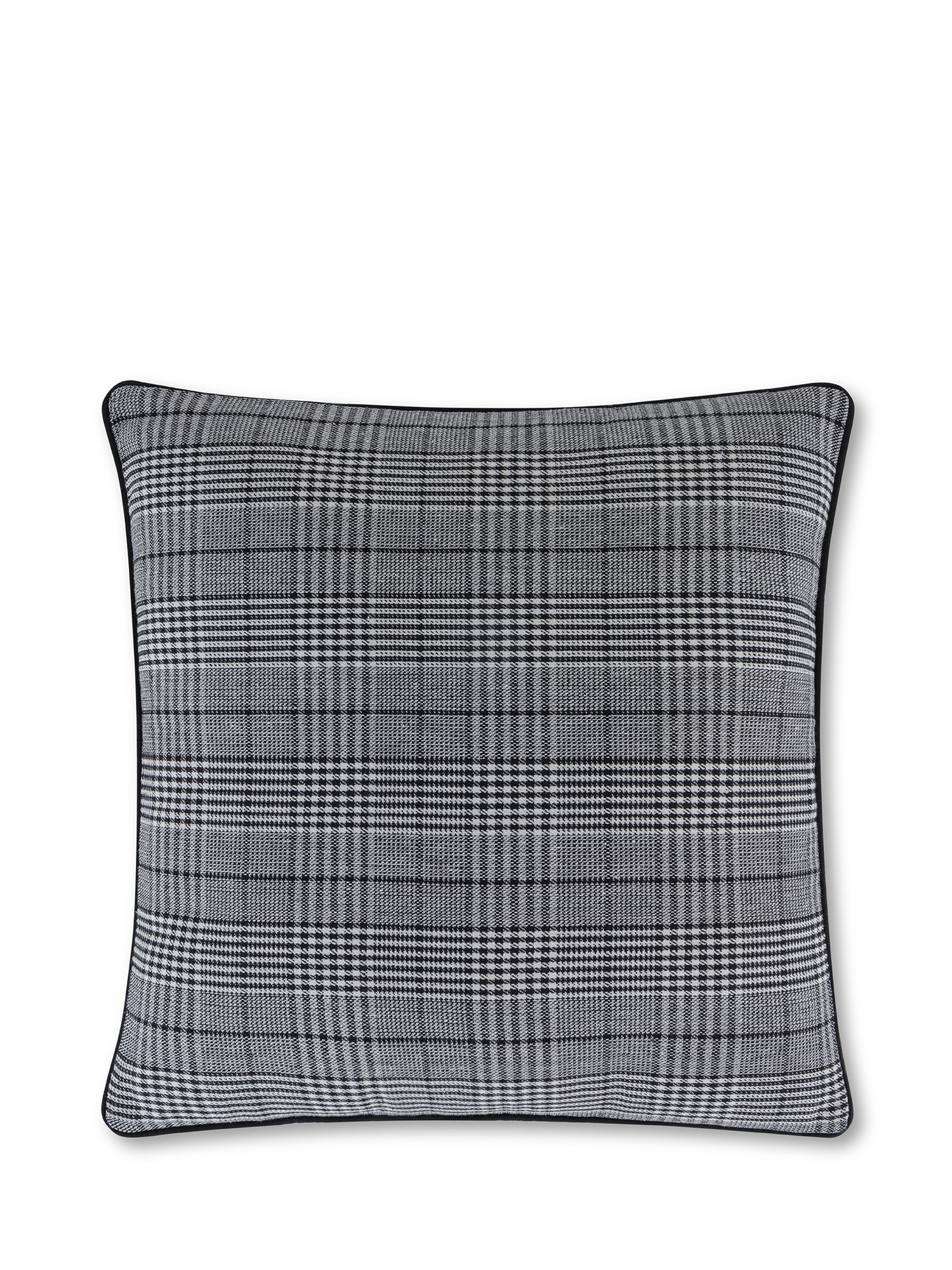 Cotton cushion 45x45cm, Black, large image number 0