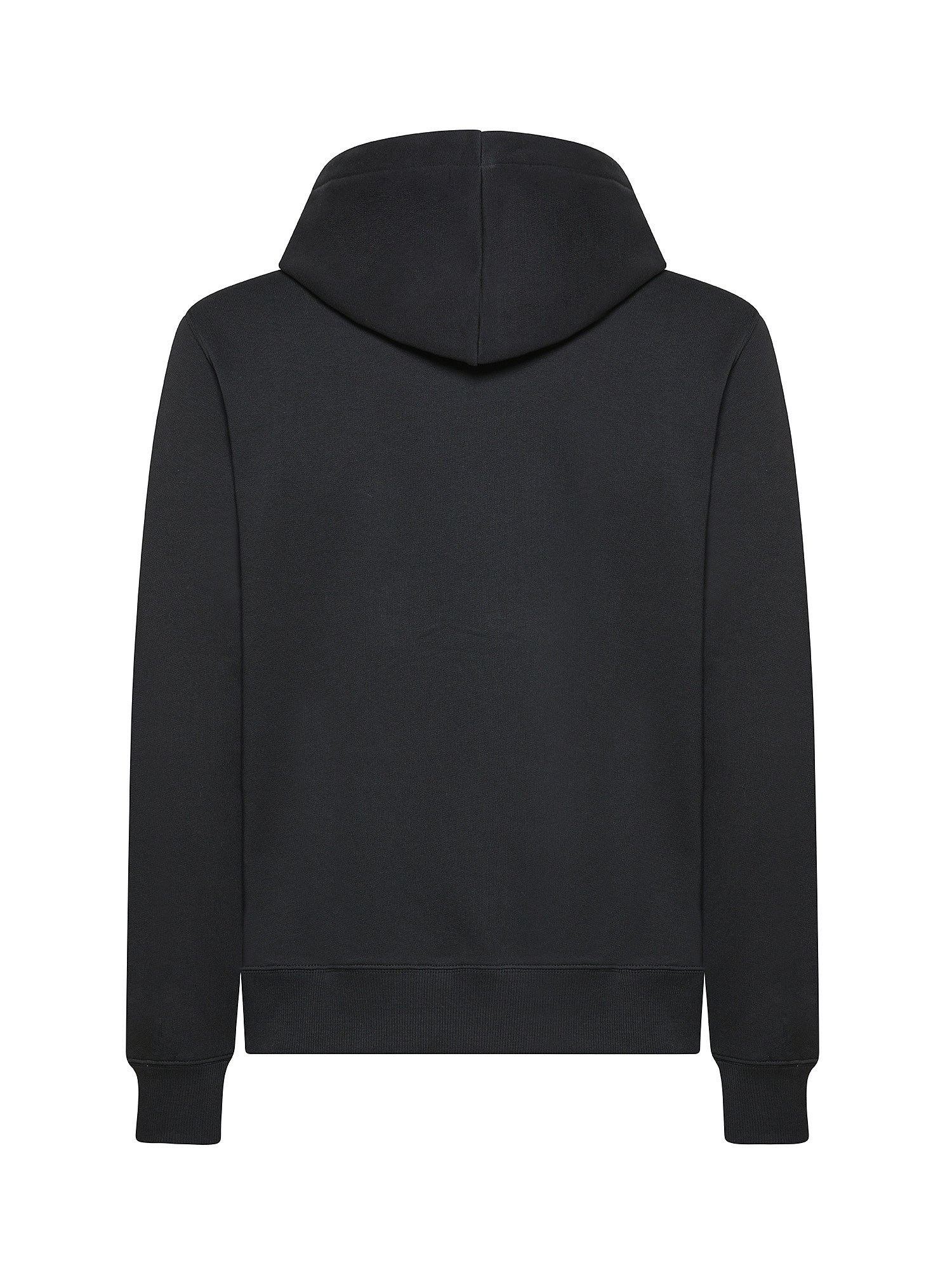Calvin Klein Jeans -  Cotton hooded sweatshirt with logo, Black, large image number 1