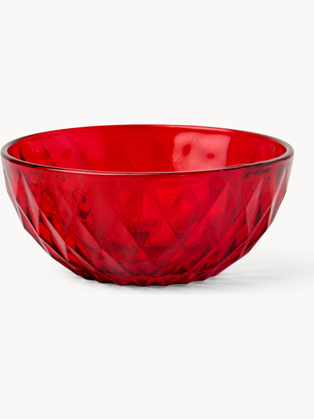 Printed sprayed glass serving dish