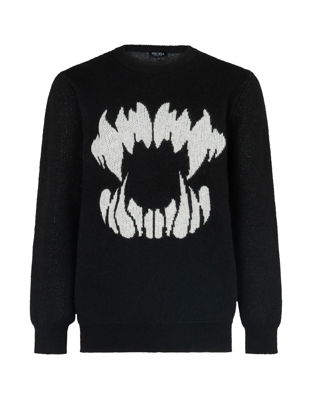 Phobia - Sweater with bite, Black, large image number 0