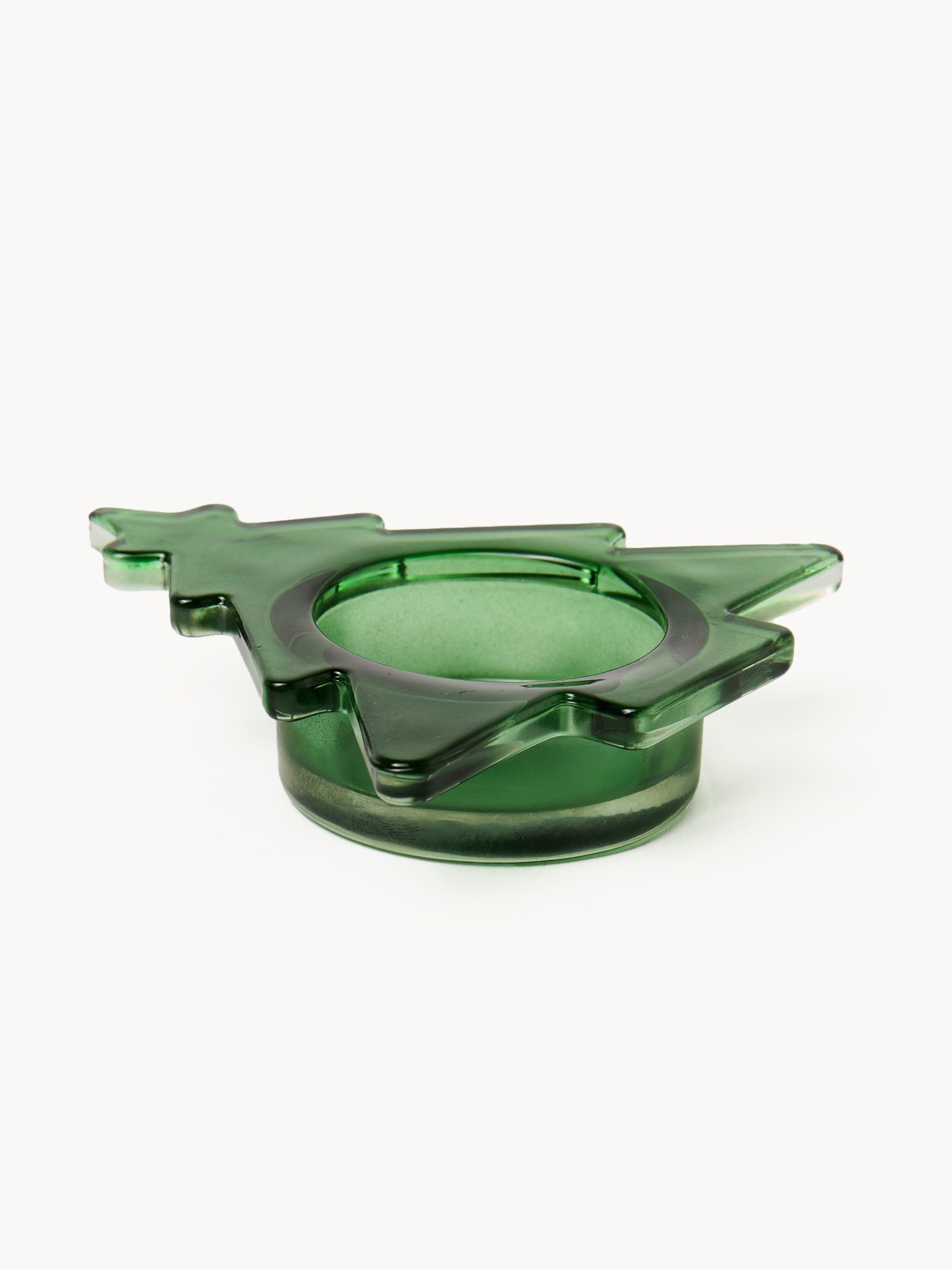 Glass tealight holder, Bianco/Verde/Rosso, large image number 1