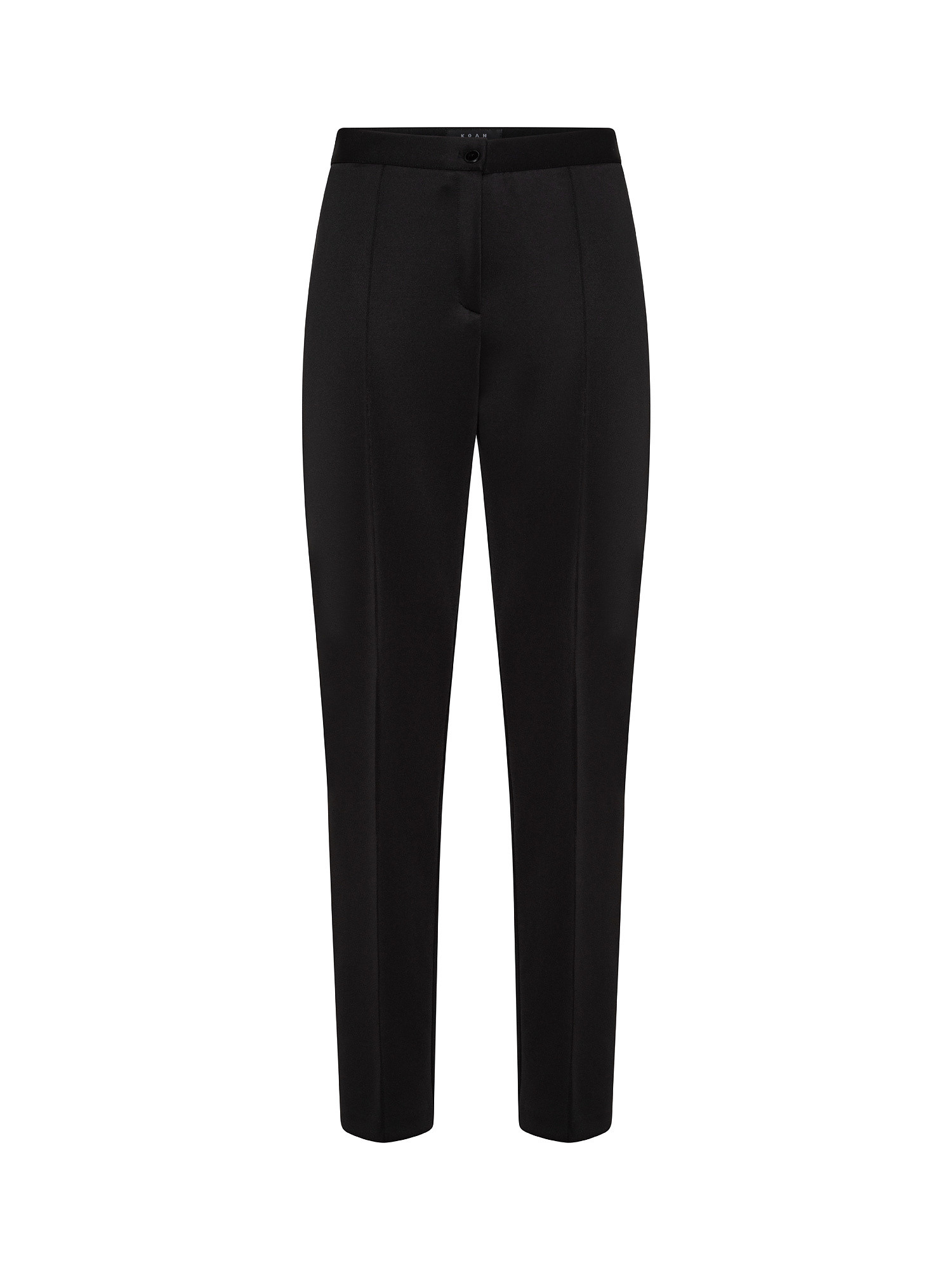 Trousers with crease, Black, large image number 0